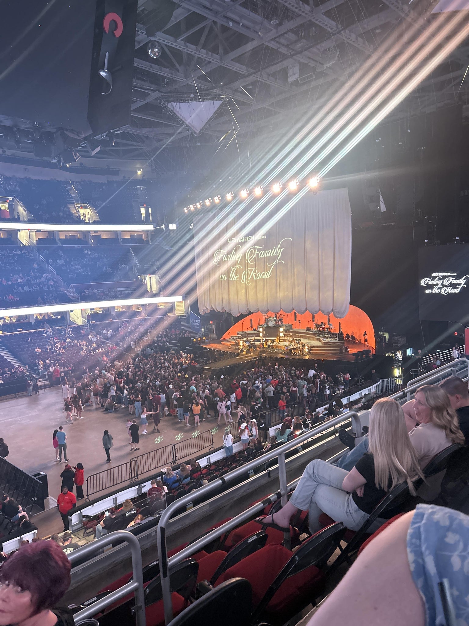 Real Fan View taken from Club 121 at Rocket Arena by Grace P