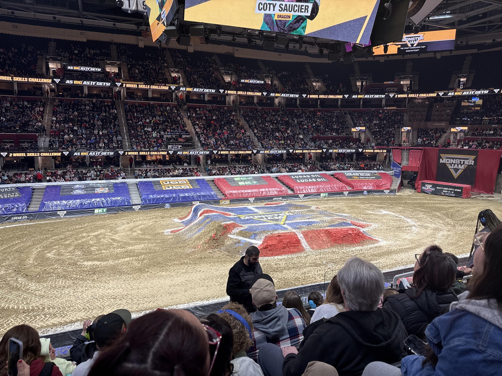 Real Fan View taken from Club 122 at Rocket Arena by Marissa Y