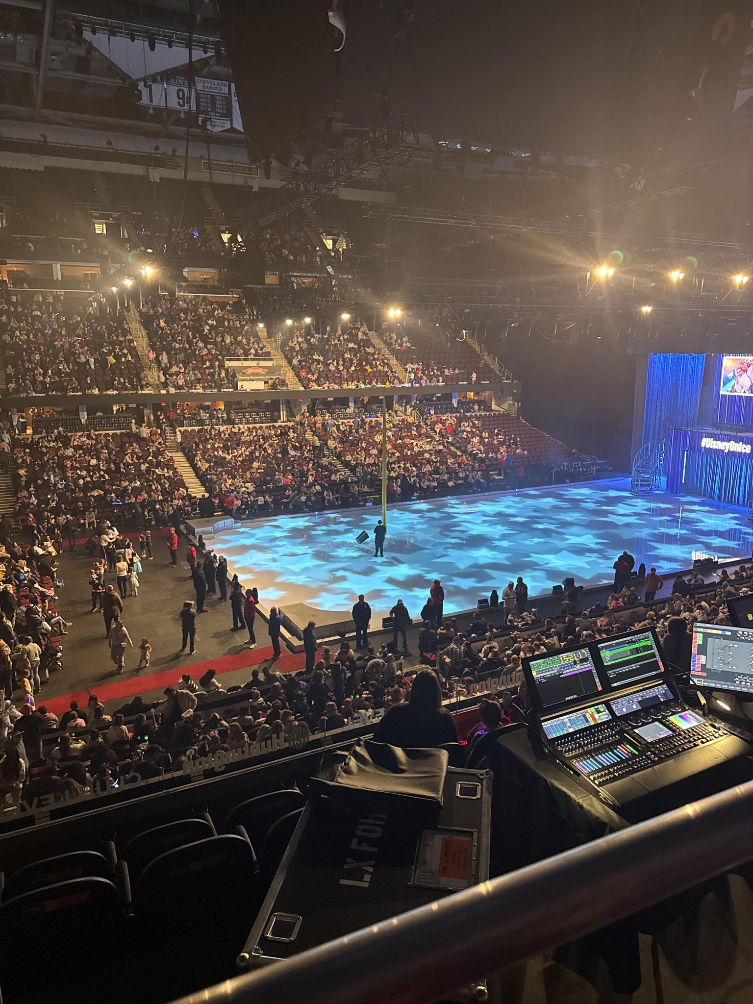 Real Fan View taken from Club 122 at Rocket Arena by Ruby H