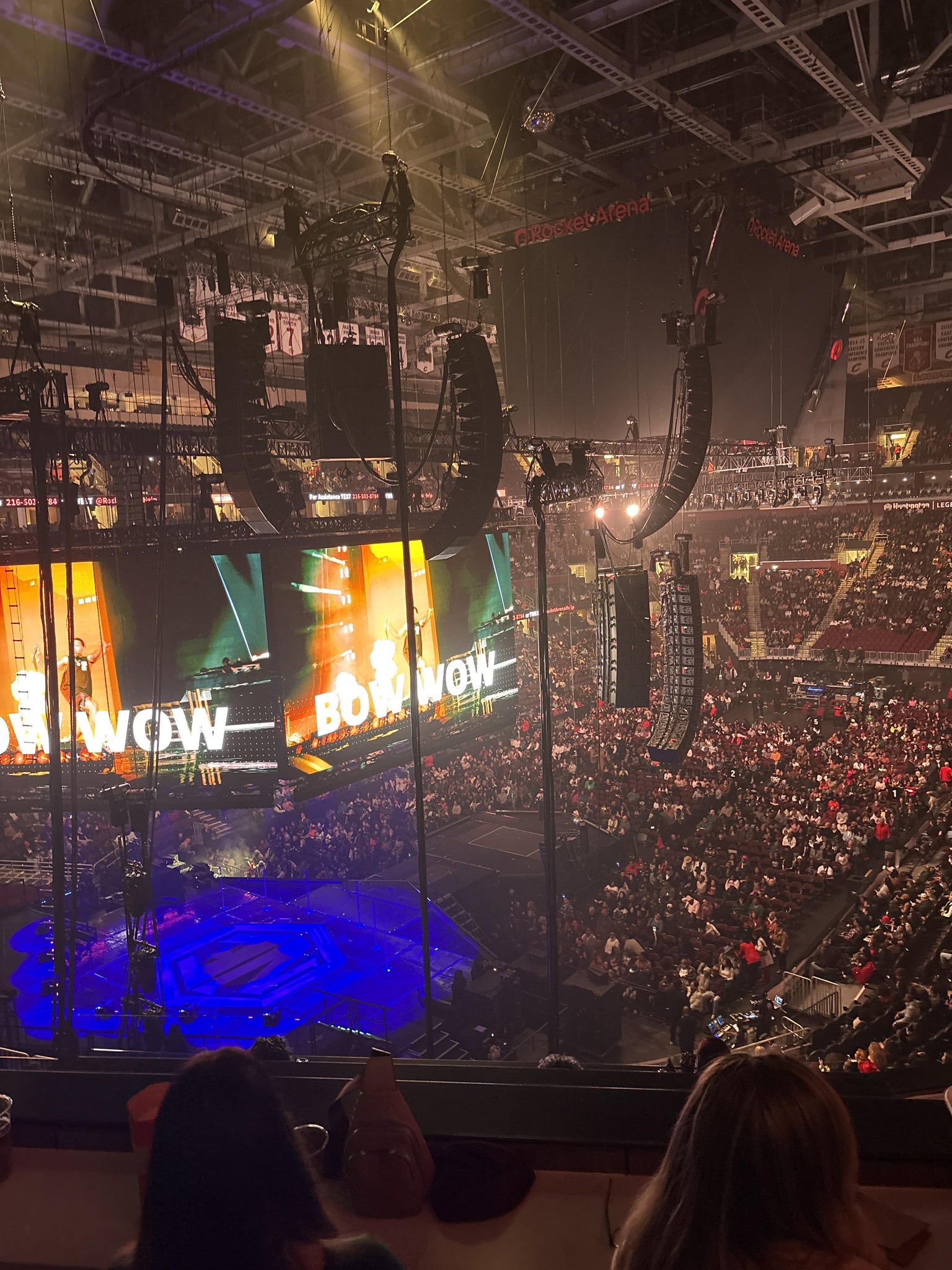 Real Fan View taken from Club Box 2 at Rocket Arena by Trina J