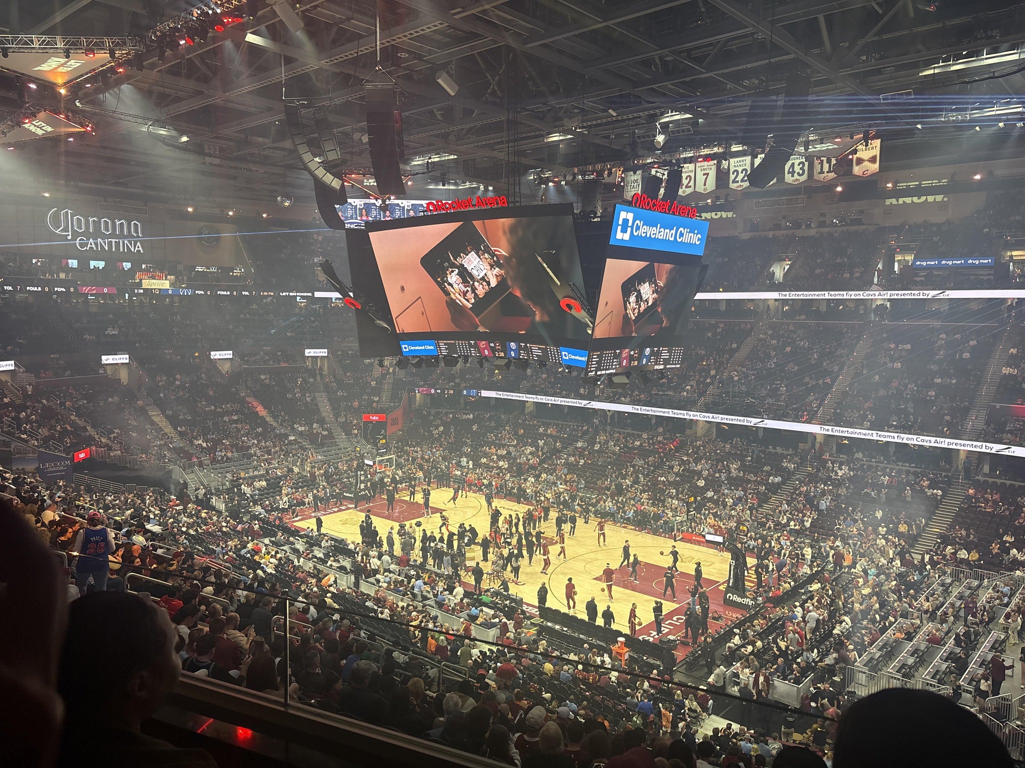 Real Fan View taken from Section CS 1 at Rocket Arena by Chandler B