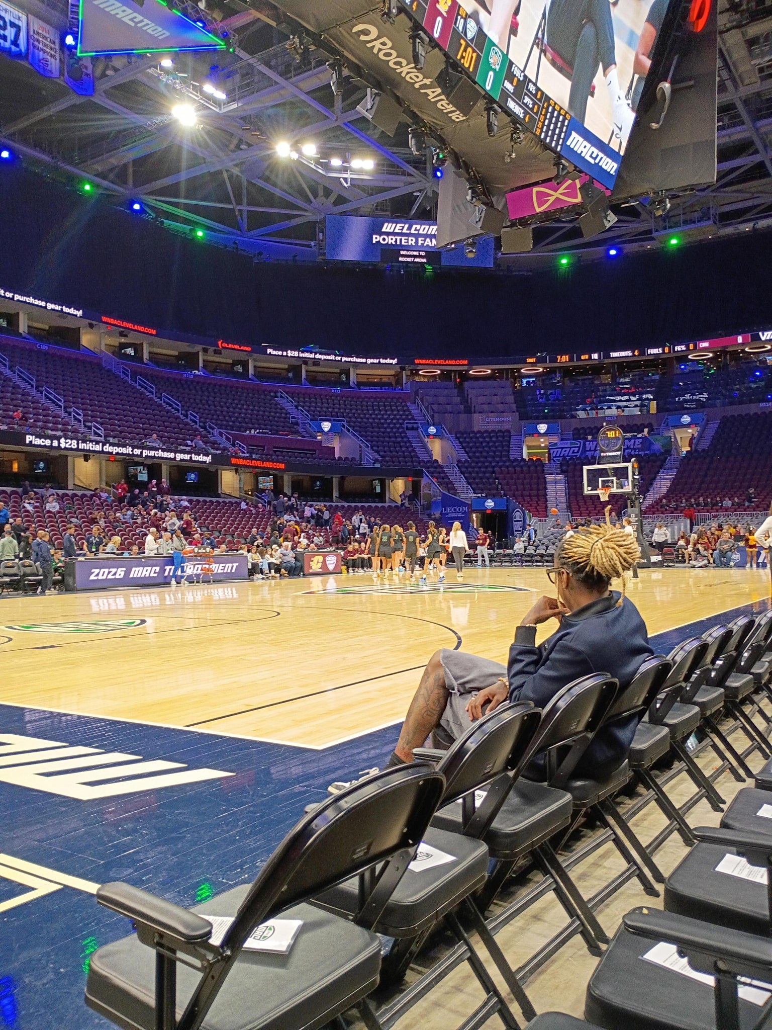 Real Fan View taken from Floor 23 at Rocket Arena by James S