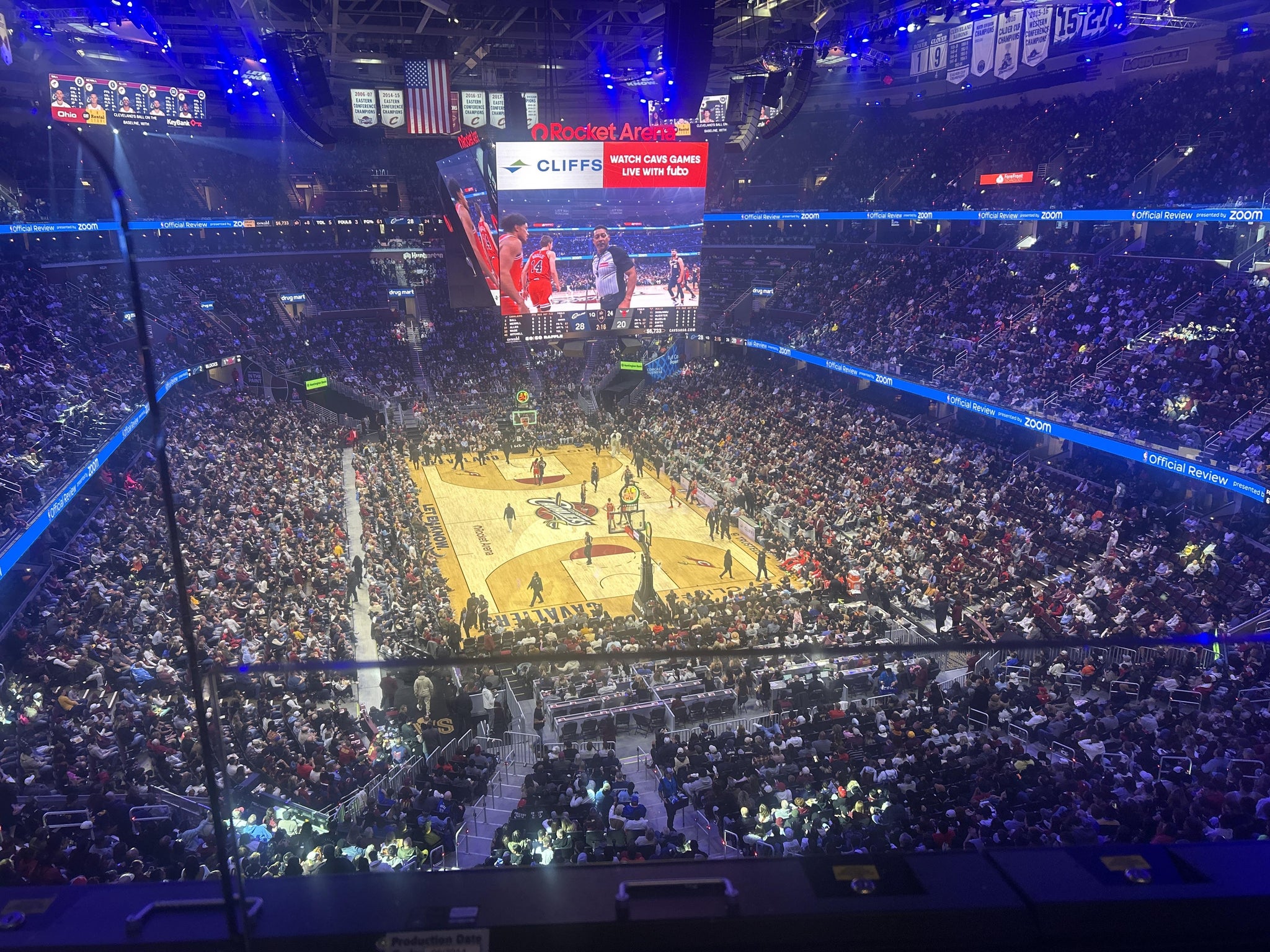 Real Fan View taken from Landing 2 at Rocket Arena by Michael P
