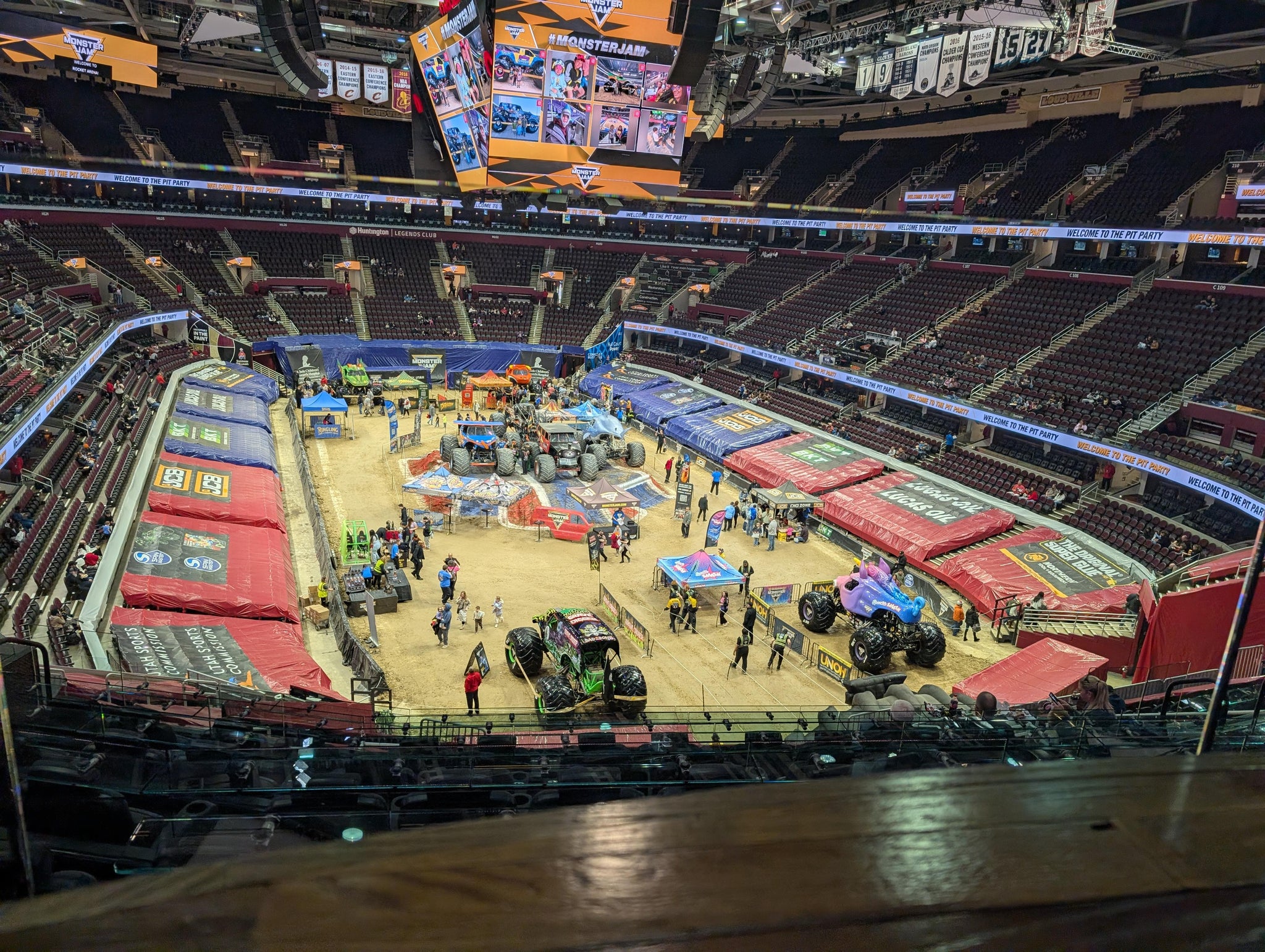 Real Fan View taken from Lounge Box 7 at Rocket Arena by Derrick M