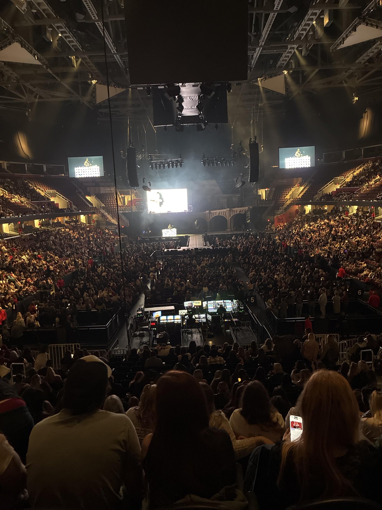 Real Fan View taken from Mezzanine 101 at Rocket Arena by Anonymous User