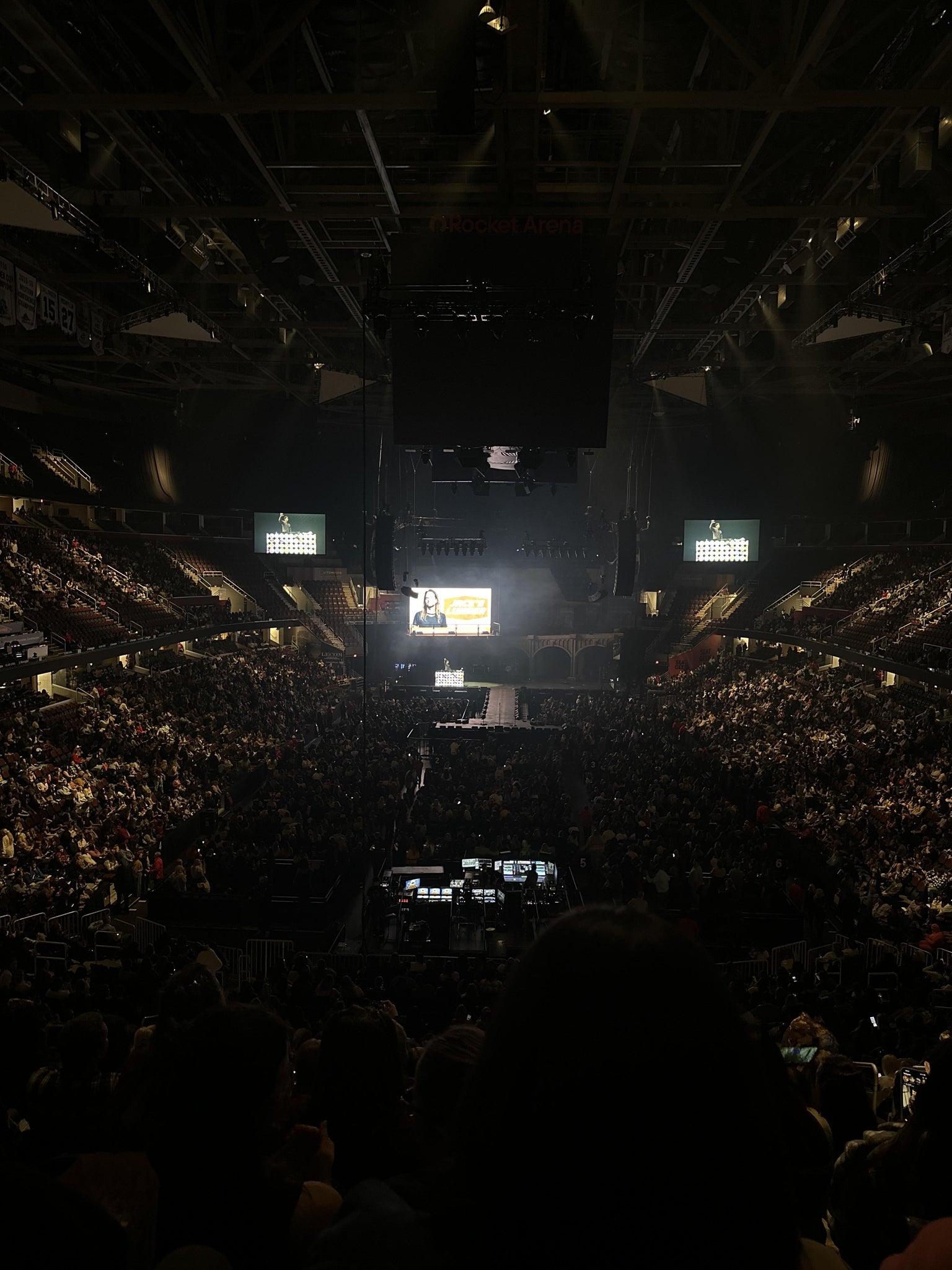 Real Fan View taken from Mezzanine 101 at Rocket Arena by Carlie M