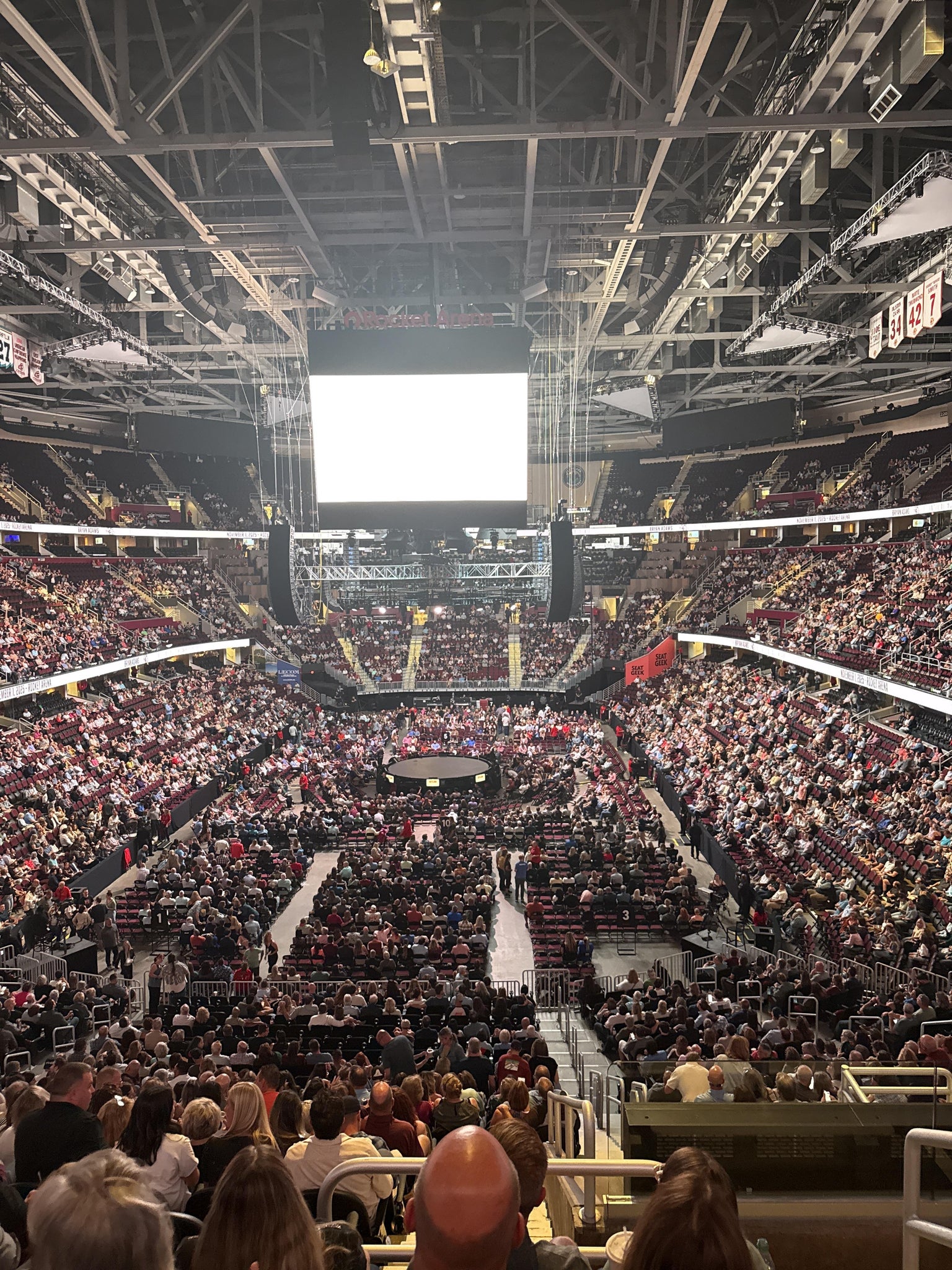 Real Fan View taken from Mezzanine 101 at Rocket Arena by Brittany H