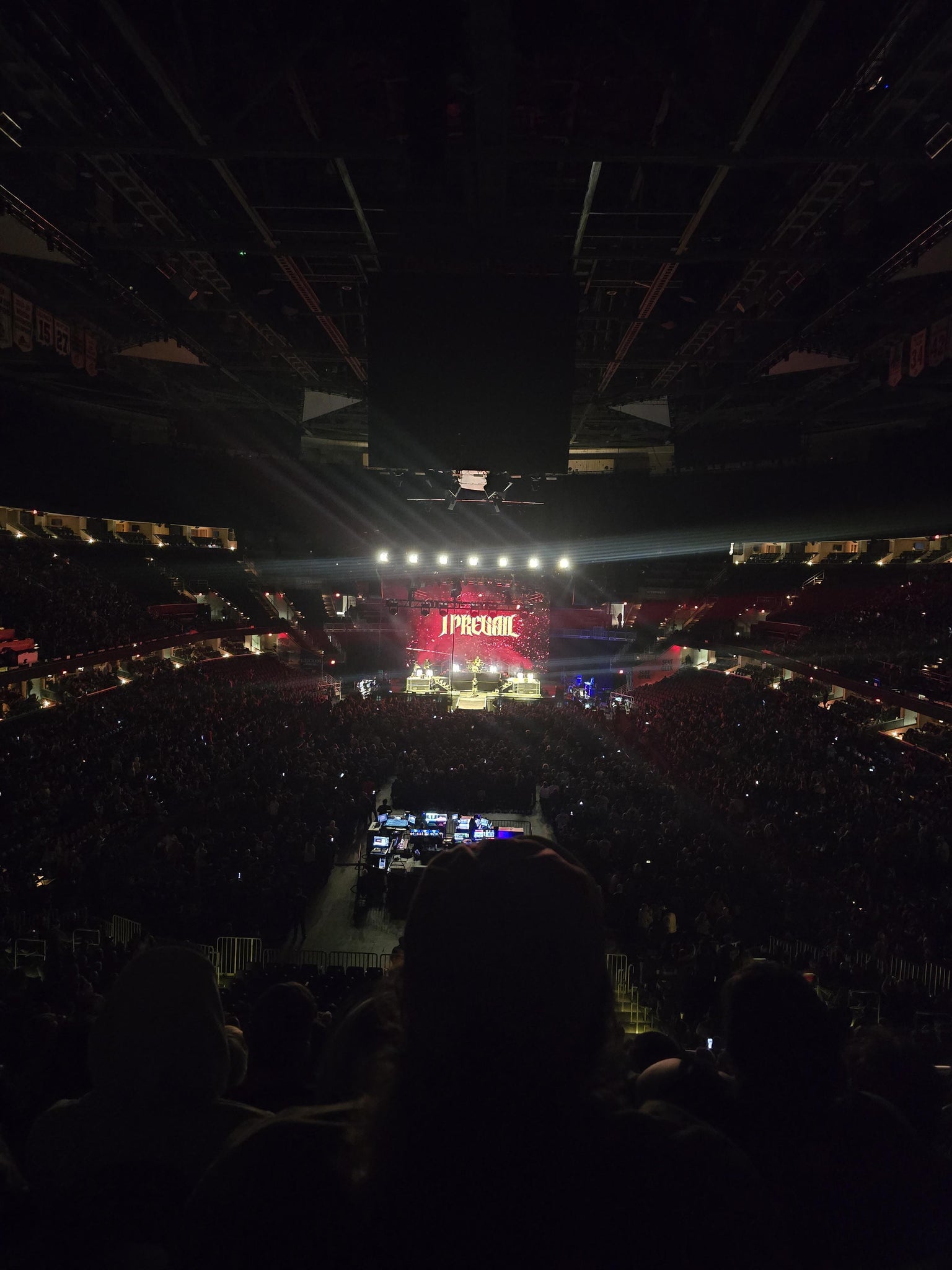 Real Fan View taken from Mezzanine 101 at Rocket Arena by Ashley M