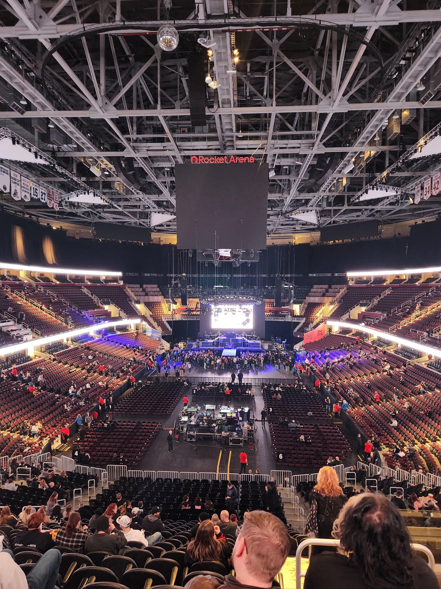 Real Fan View taken from Mezzanine 101 at Rocket Arena by Pamela T