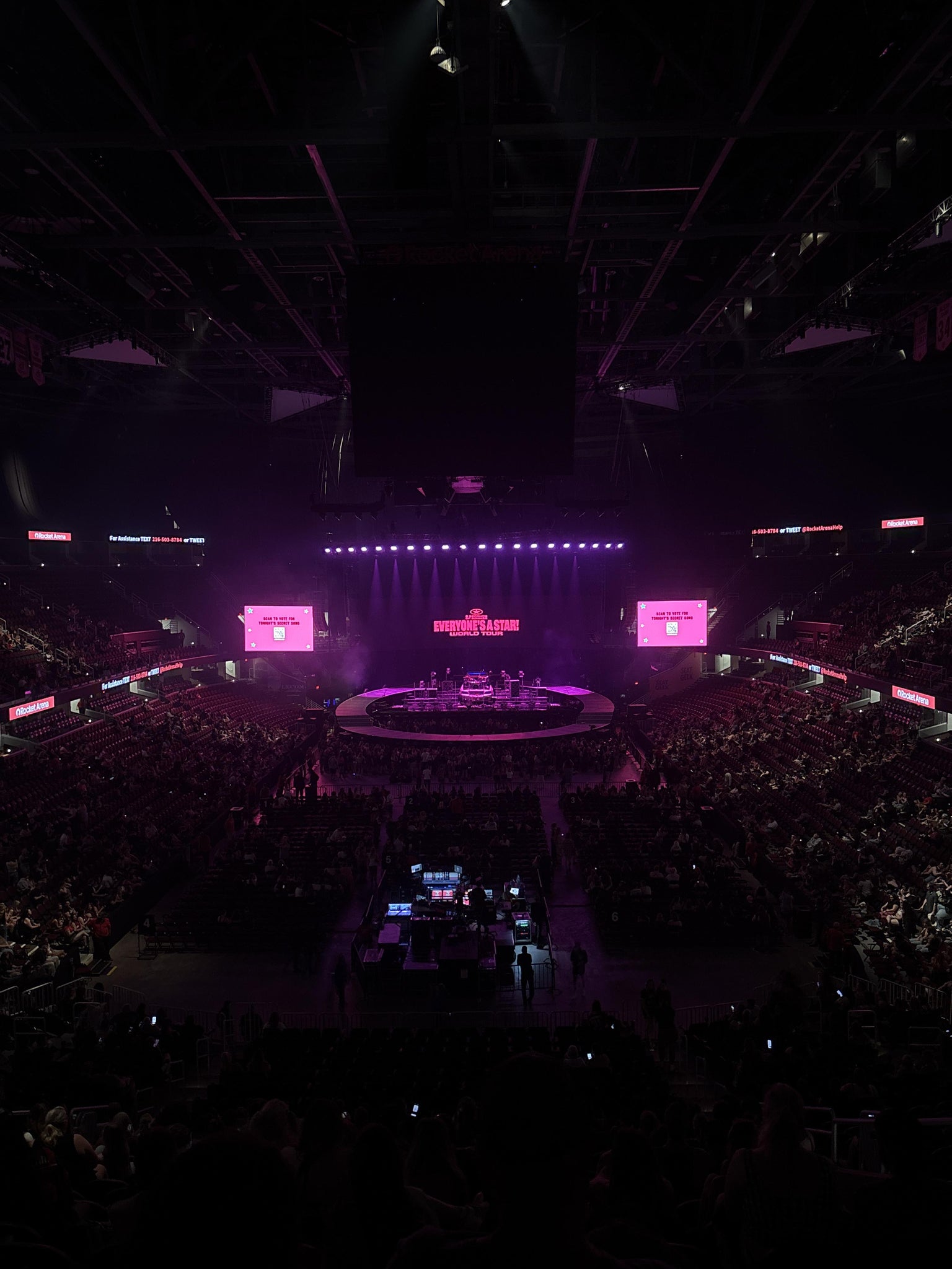Real Fan View taken from Mezzanine 101 at Rocket Arena by Carmen S