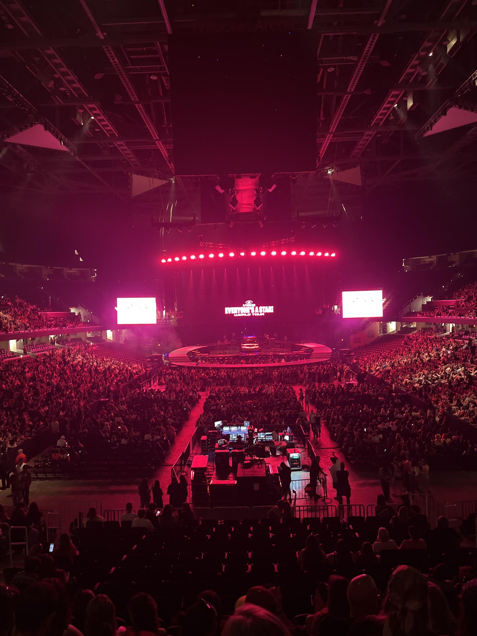 Real Fan View taken from Mezzanine 101 at Rocket Arena by Jackie G