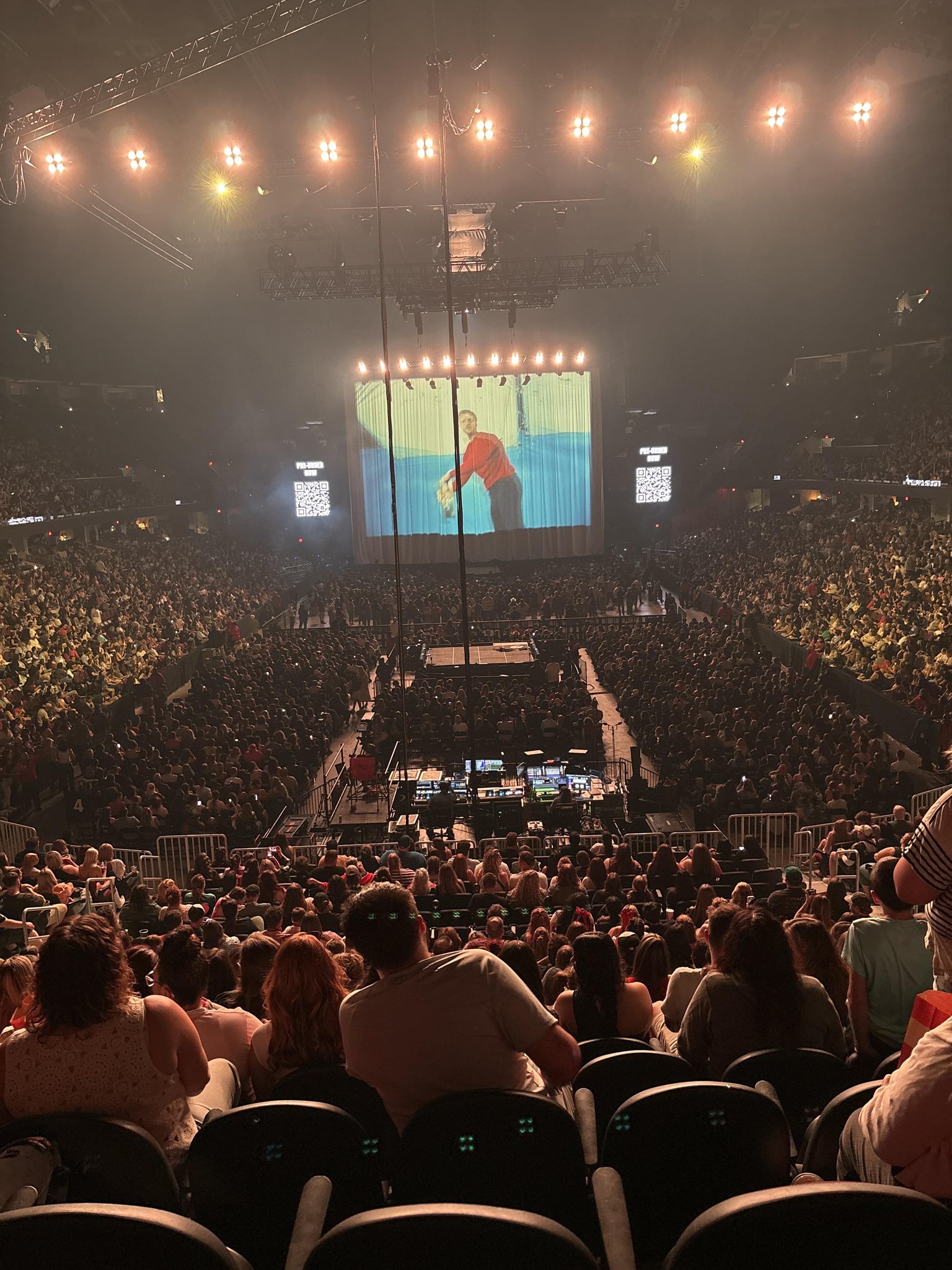 Real Fan View taken from Mezzanine 101 at Rocket Arena by Kaila P