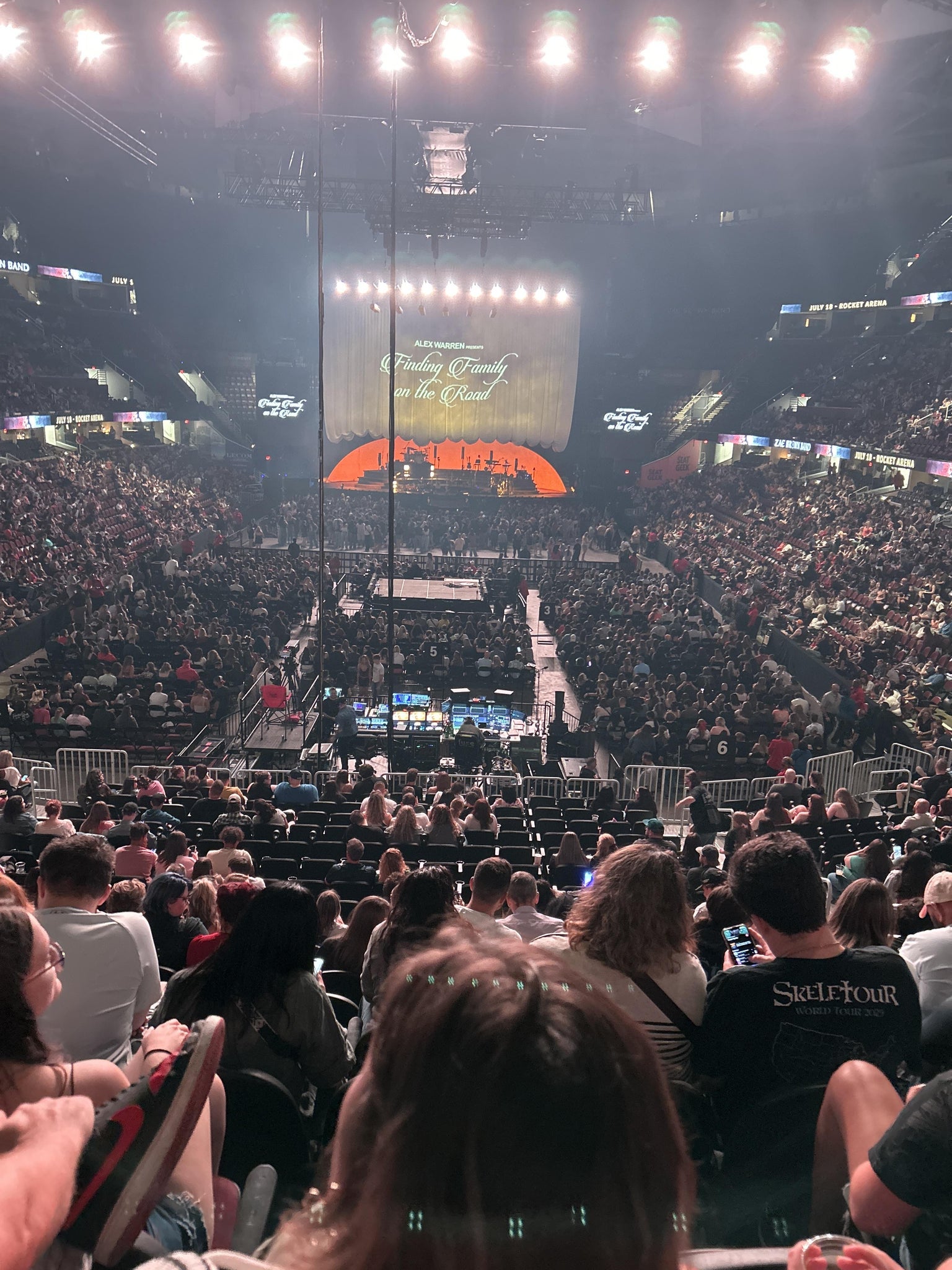 Real Fan View taken from Mezzanine 101 at Rocket Arena by Alyssa H