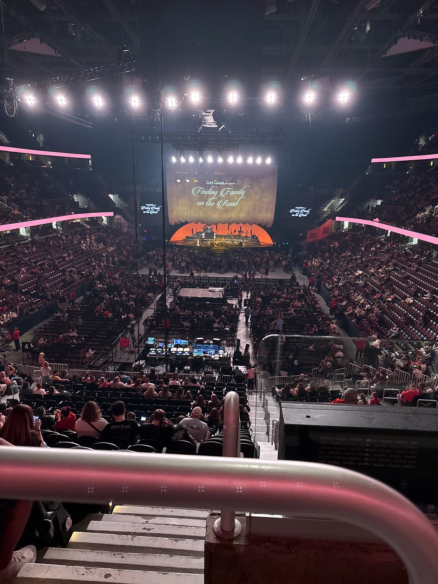 Real Fan View taken from Mezzanine 101 at Rocket Arena by Kiley E