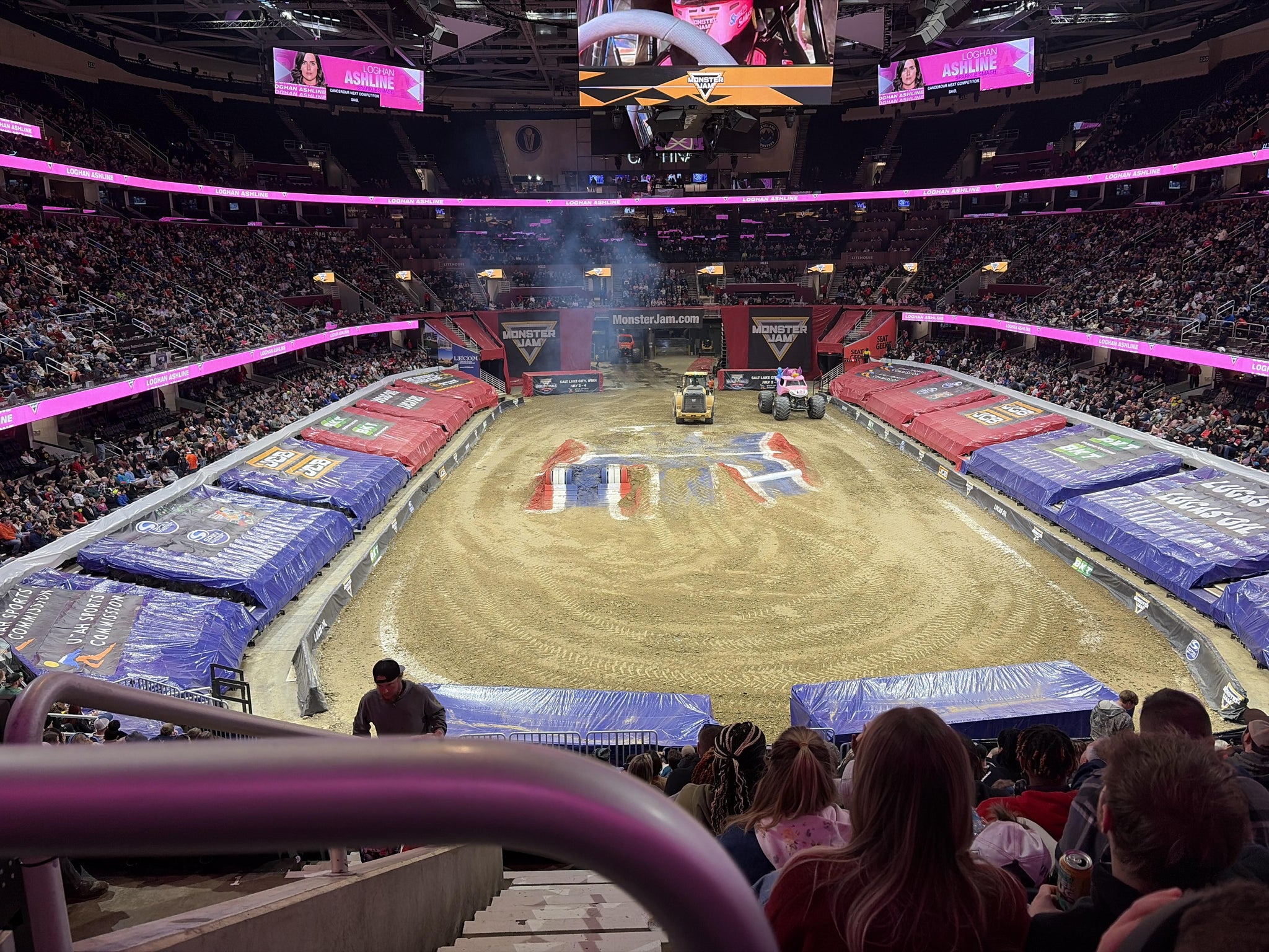 Real Fan View taken from Mezzanine 101 at Rocket Arena by Courtney W