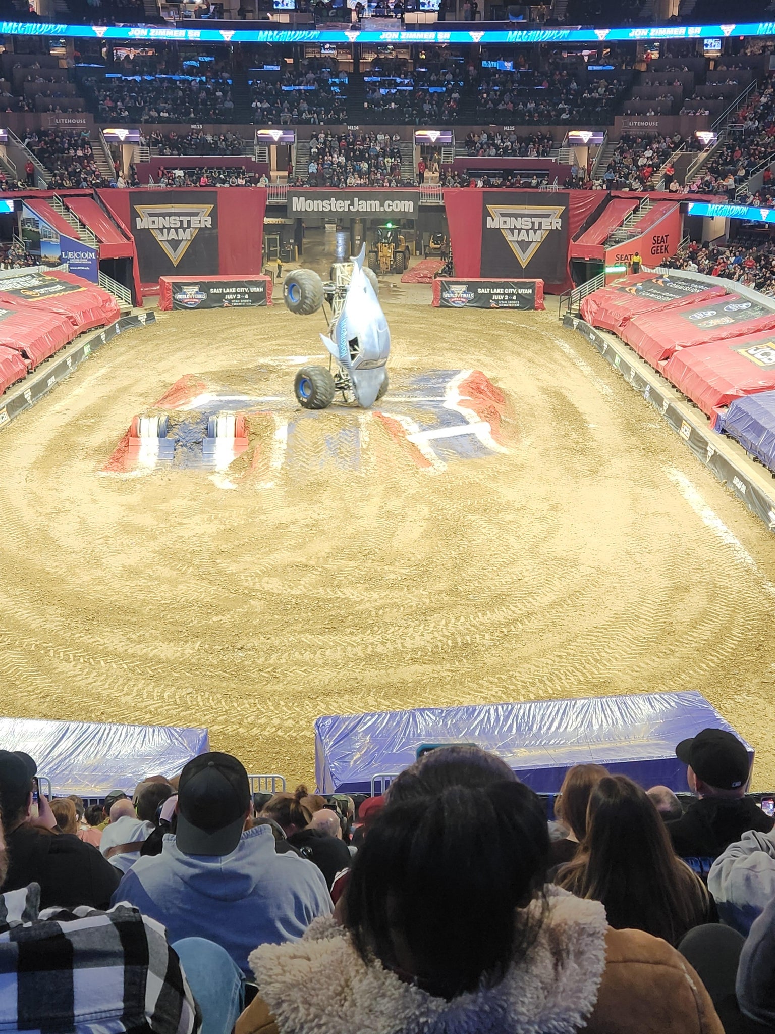 Real Fan View taken from Mezzanine 101 at Rocket Arena by Denise D