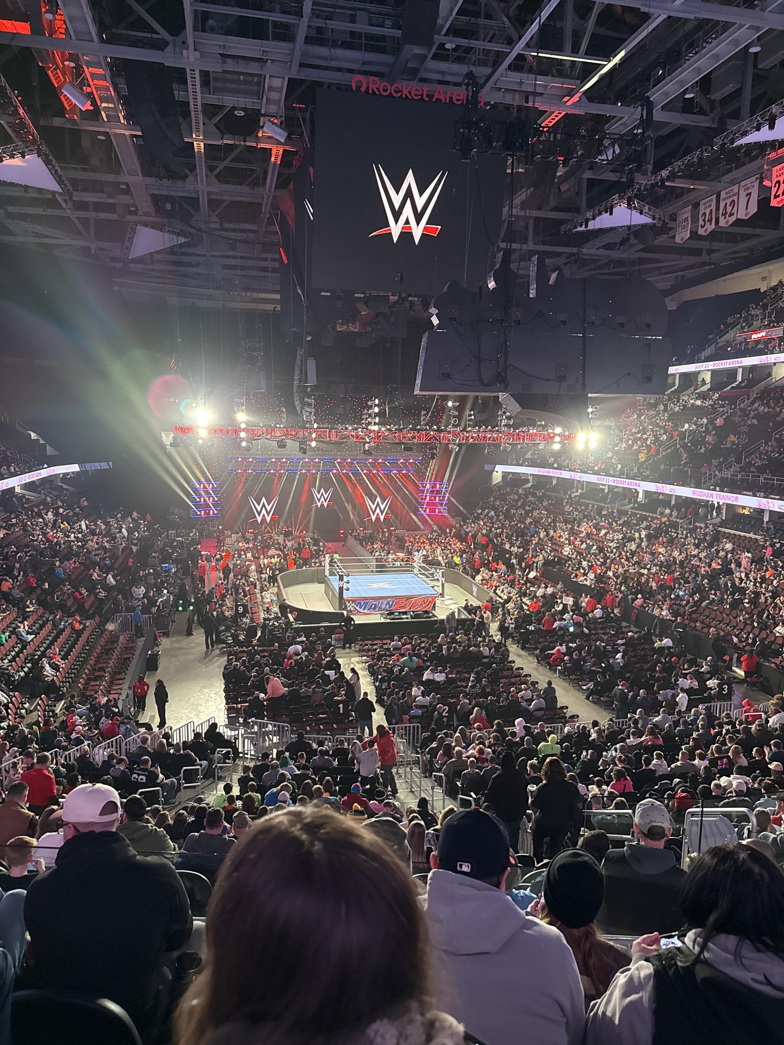 Real Fan View taken from Mezzanine 102 at Rocket Arena by Anonymous User