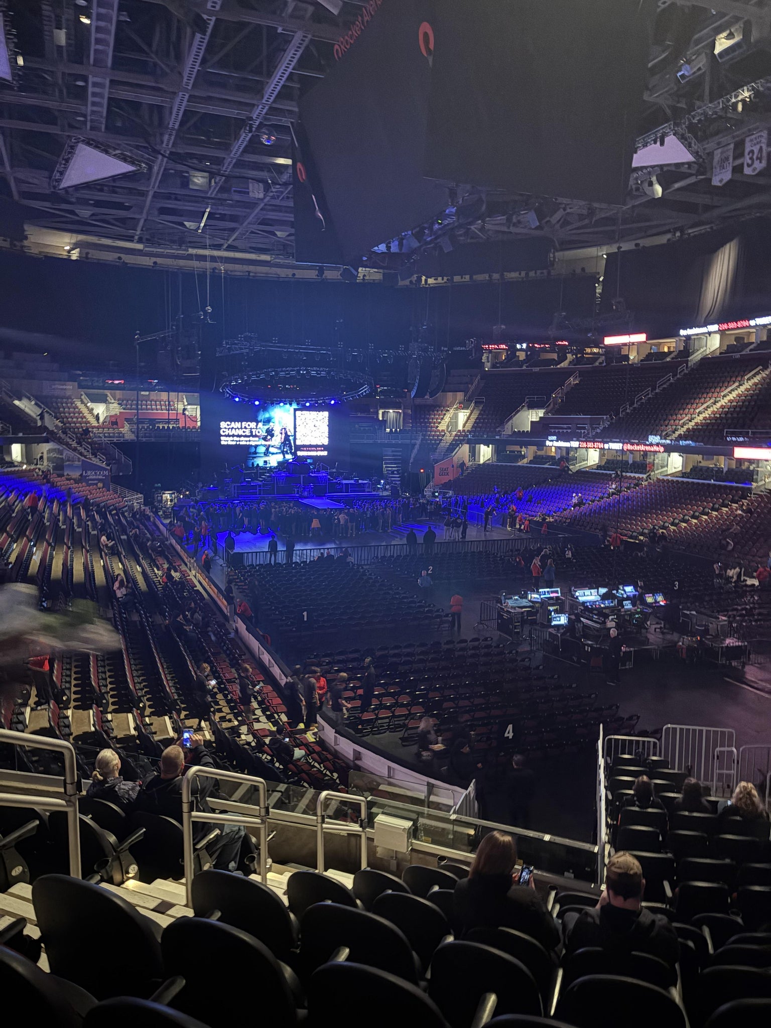 Real Fan View taken from Mezzanine 103 at Rocket Arena by Anonymous User