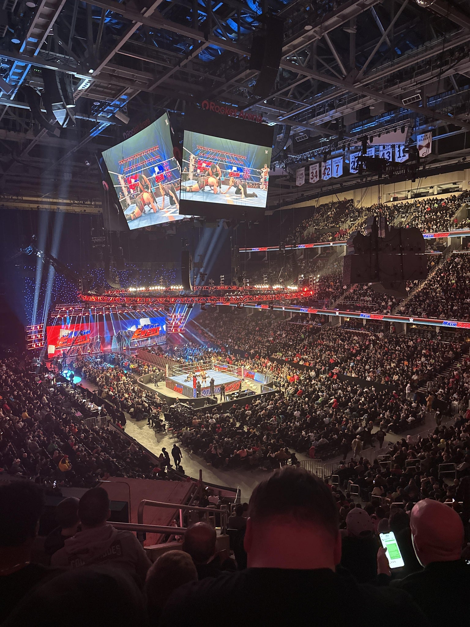 Real Fan View taken from Mezzanine 103 at Rocket Arena by Michael P