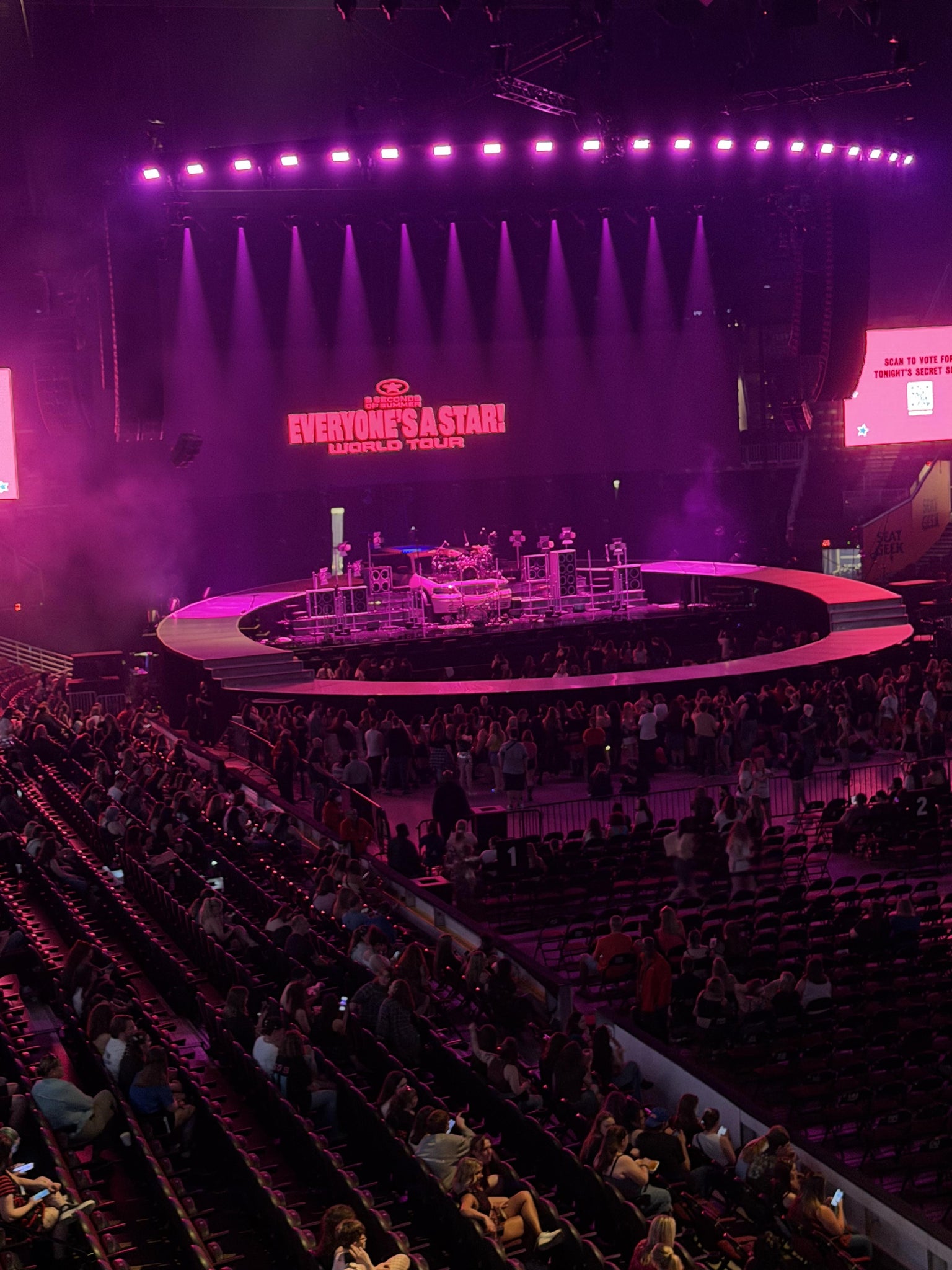 Real Fan View taken from Mezzanine 104 at Rocket Arena by Angela W