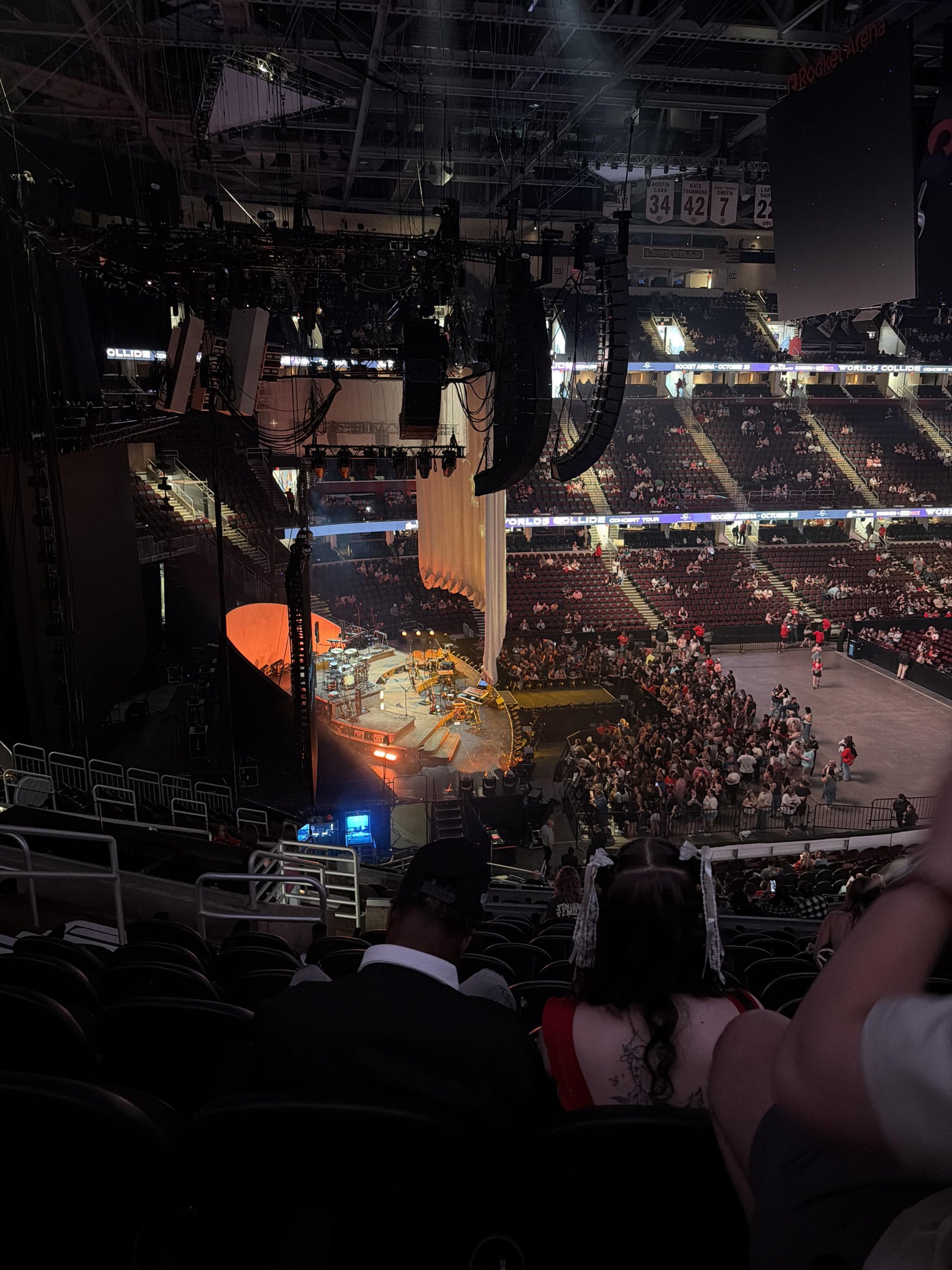 Real Fan View taken from Mezzanine 110 at Rocket Arena by Brenda G