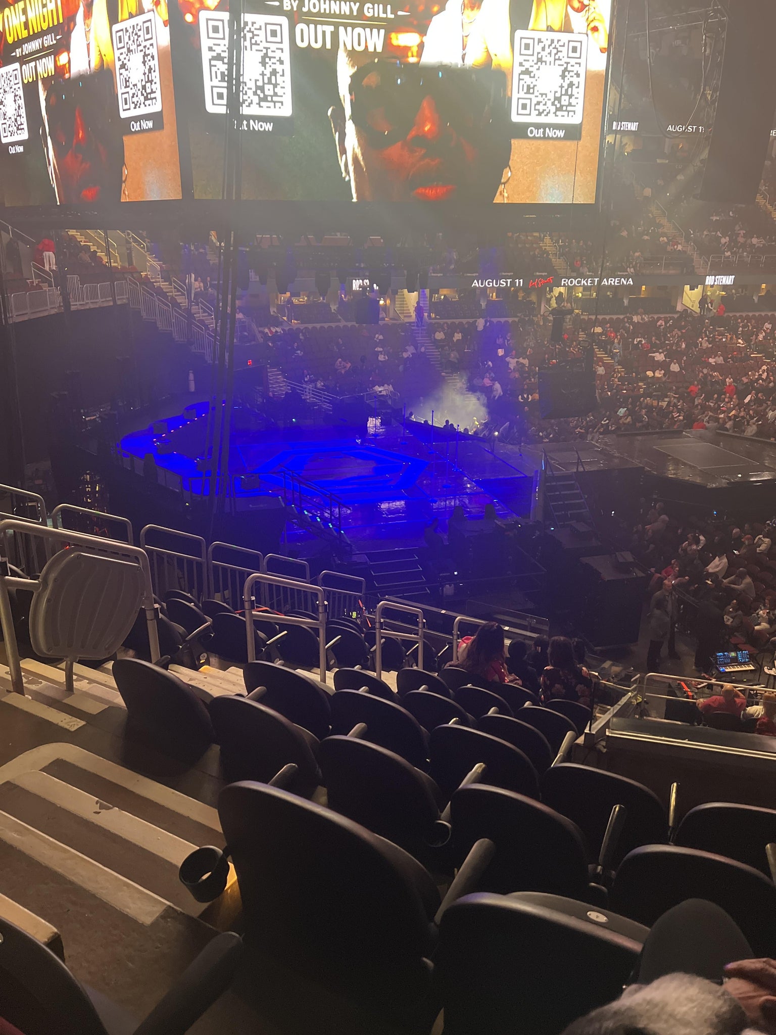 Real Fan View taken from Mezzanine 111 at Rocket Arena by Dena C