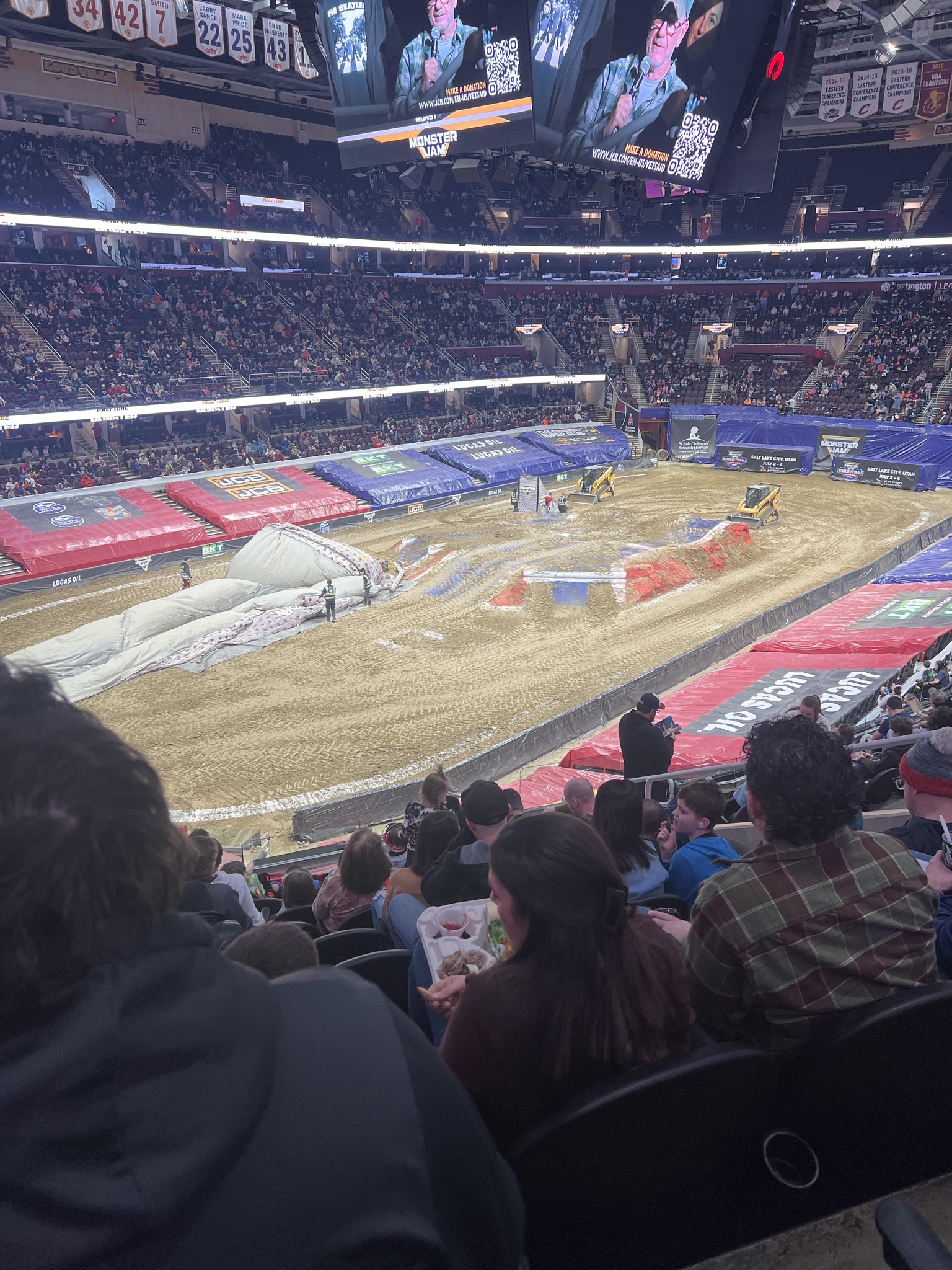 Real Fan View taken from Mezzanine 111 at Rocket Arena by Ronda S