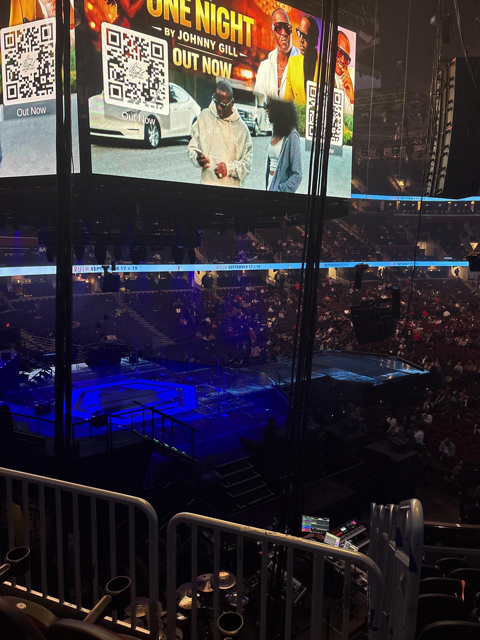 Real Fan View taken from Mezzanine 112 at Rocket Arena by Lucinda W