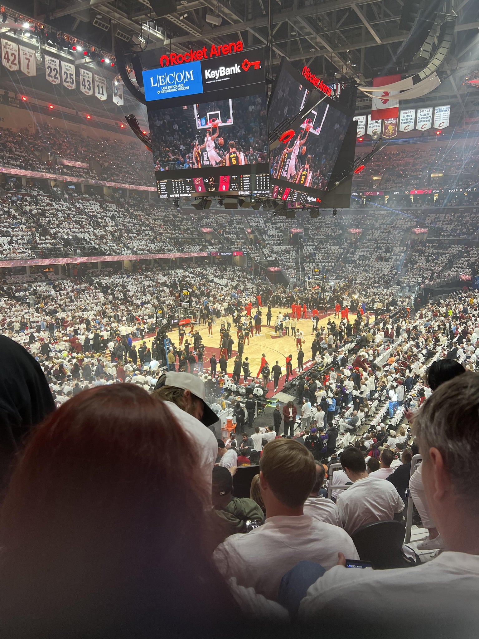 Real Fan View taken from Mezzanine 112 at Rocket Arena by Nick A