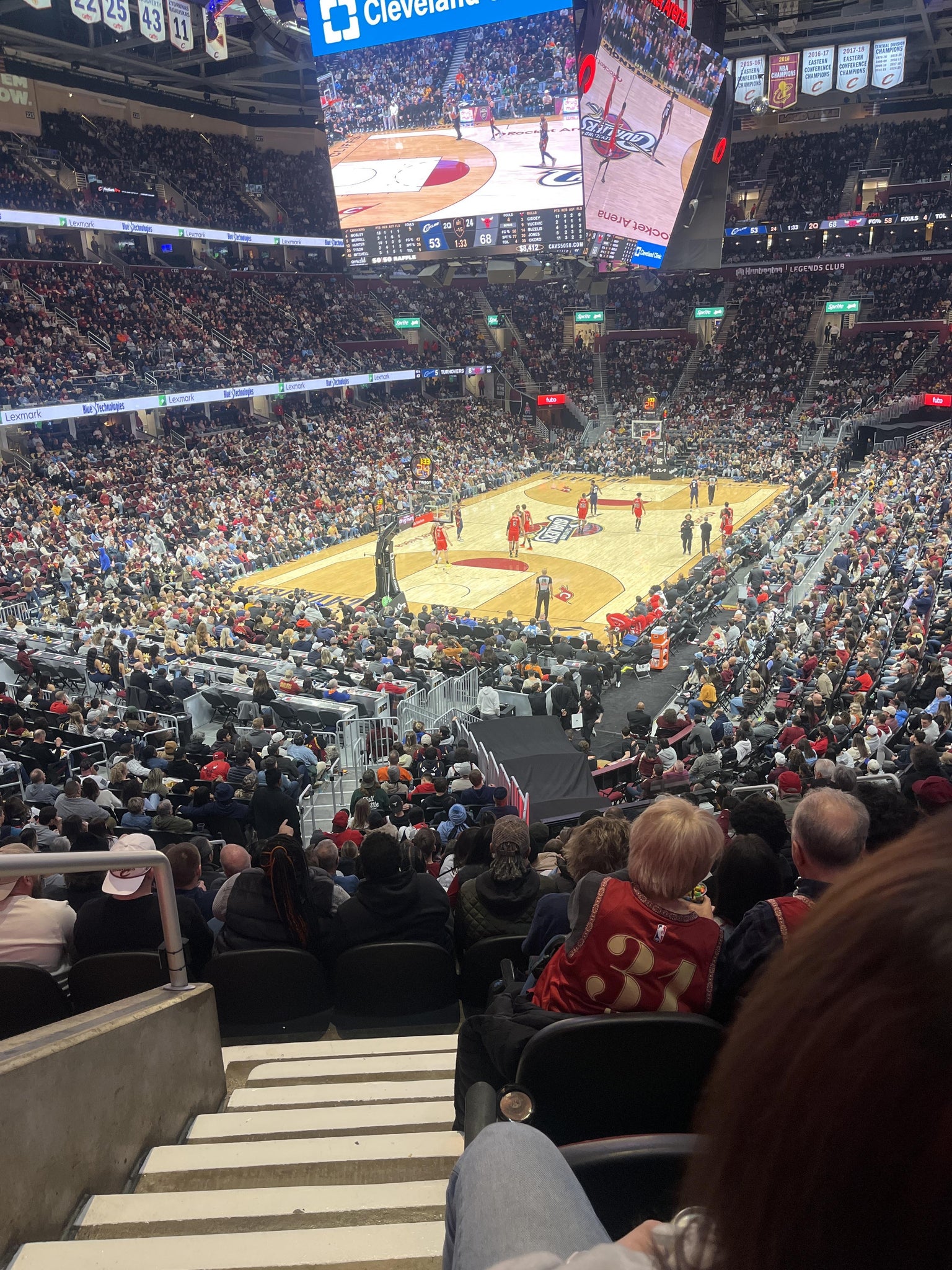 Real Fan View taken from Mezzanine 112 at Rocket Arena by Nikaeda G