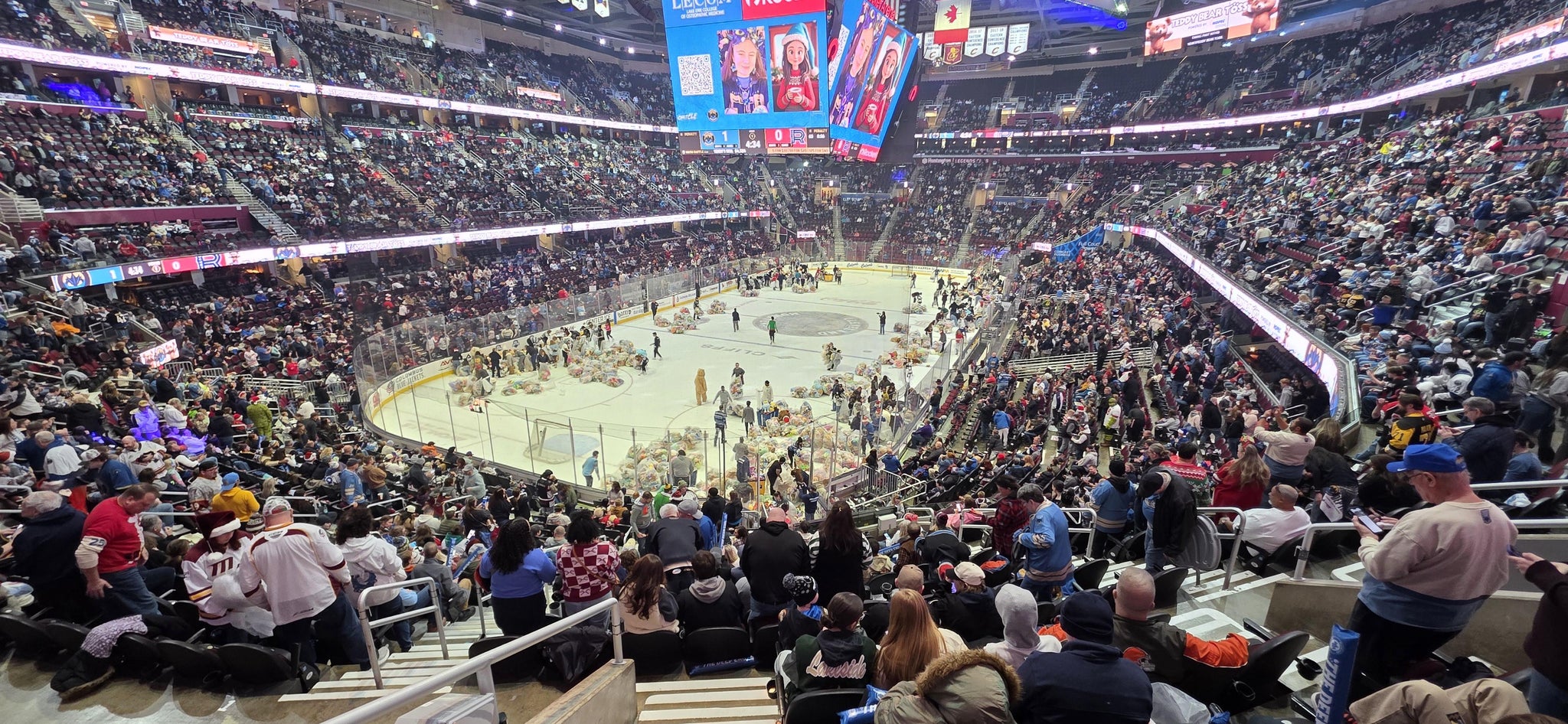 Real Fan View taken from Mezzanine 112 at Rocket Arena by Brandon R