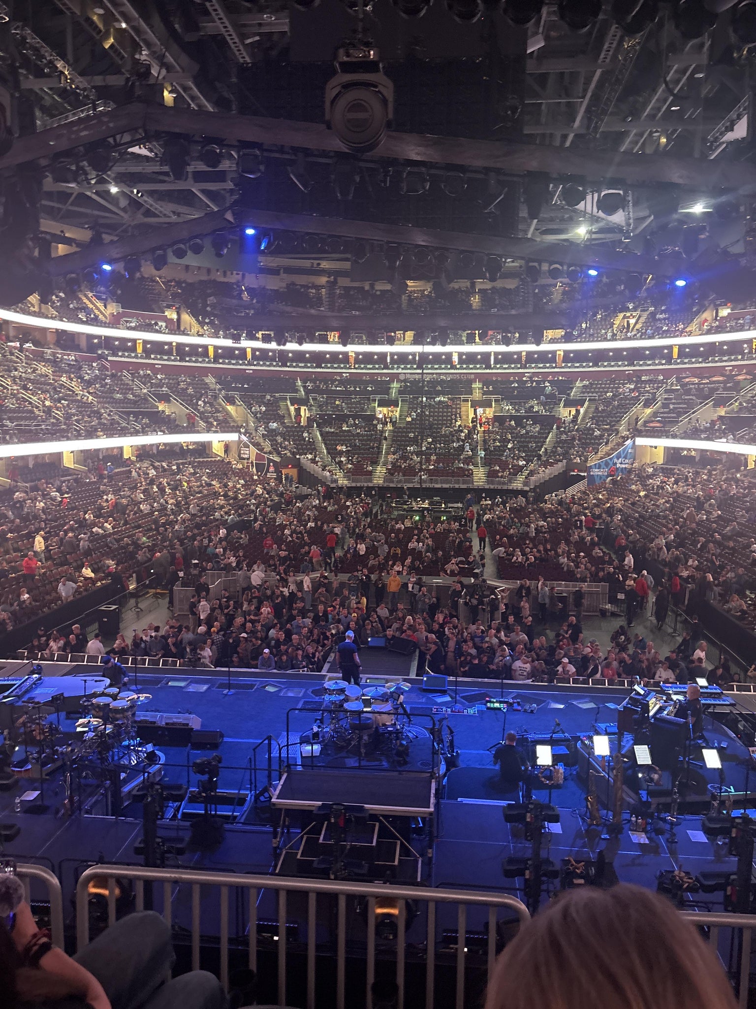 Real Fan View taken from Mezzanine 114 at Rocket Arena by Danielle P