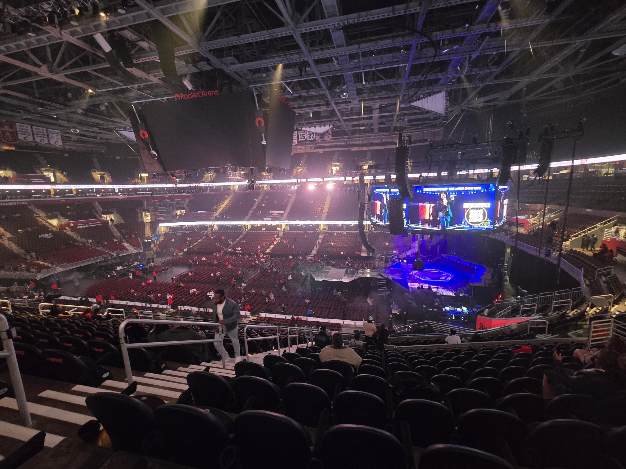 Real Fan View taken from Mezzanine 118 at Rocket Arena by Mark P