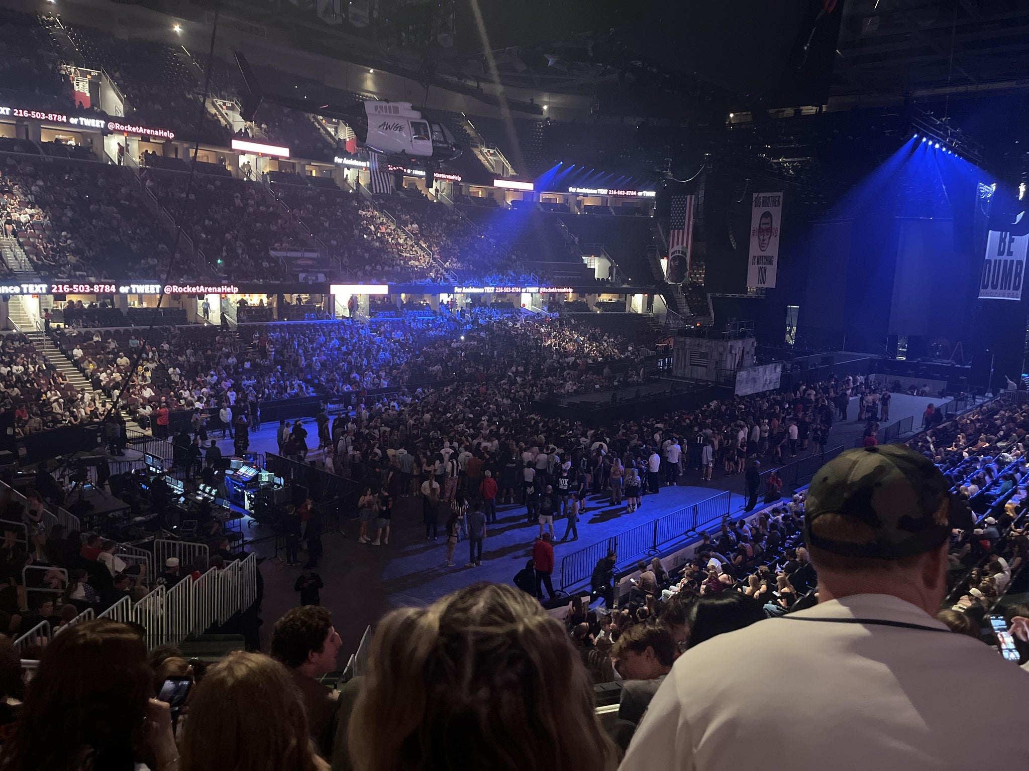 Real Fan View taken from Mezzanine 124 at Rocket Arena by Wendy M