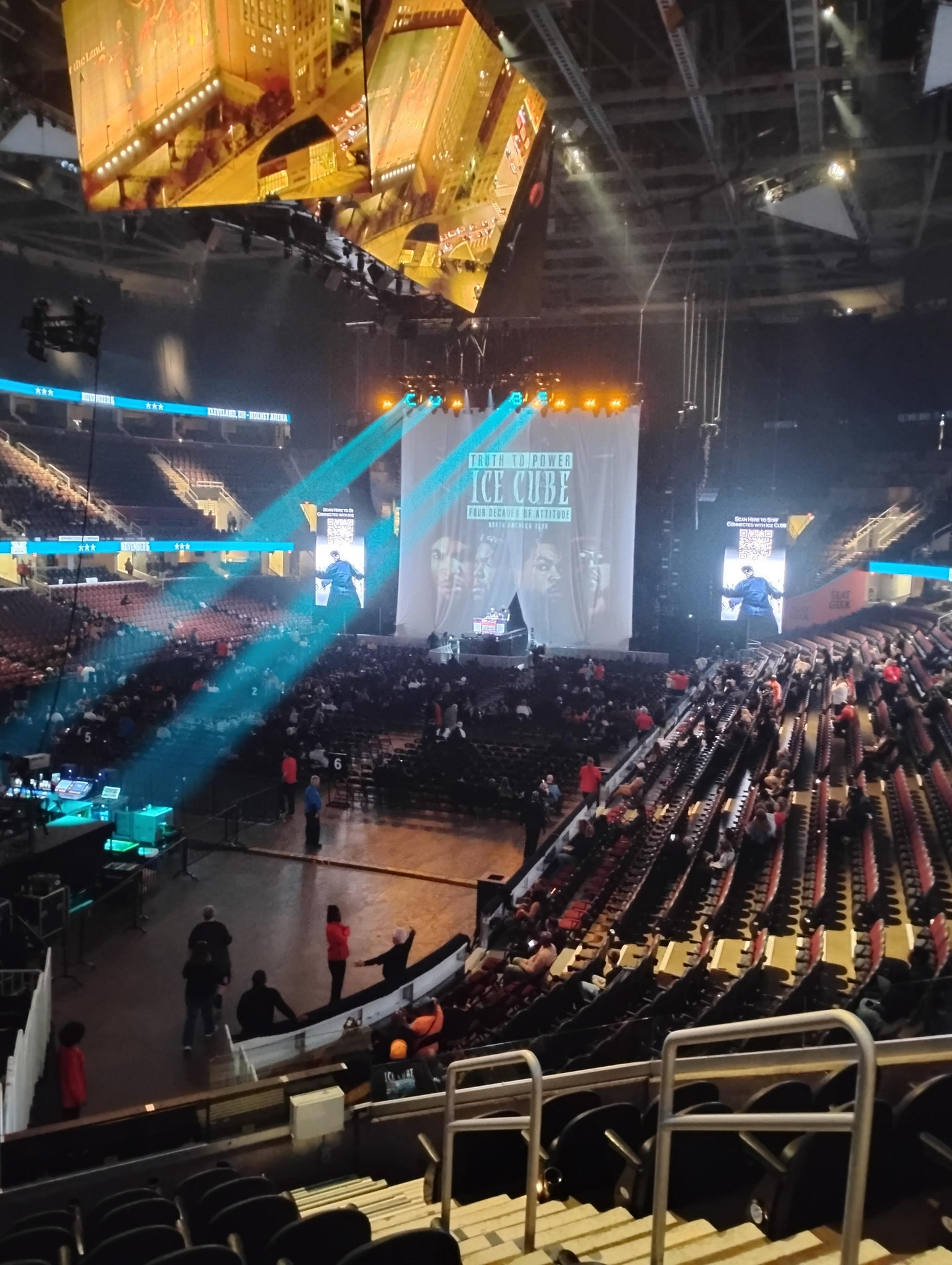 Real Fan View taken from Mezzanine 125 at Rocket Arena by Joseph F
