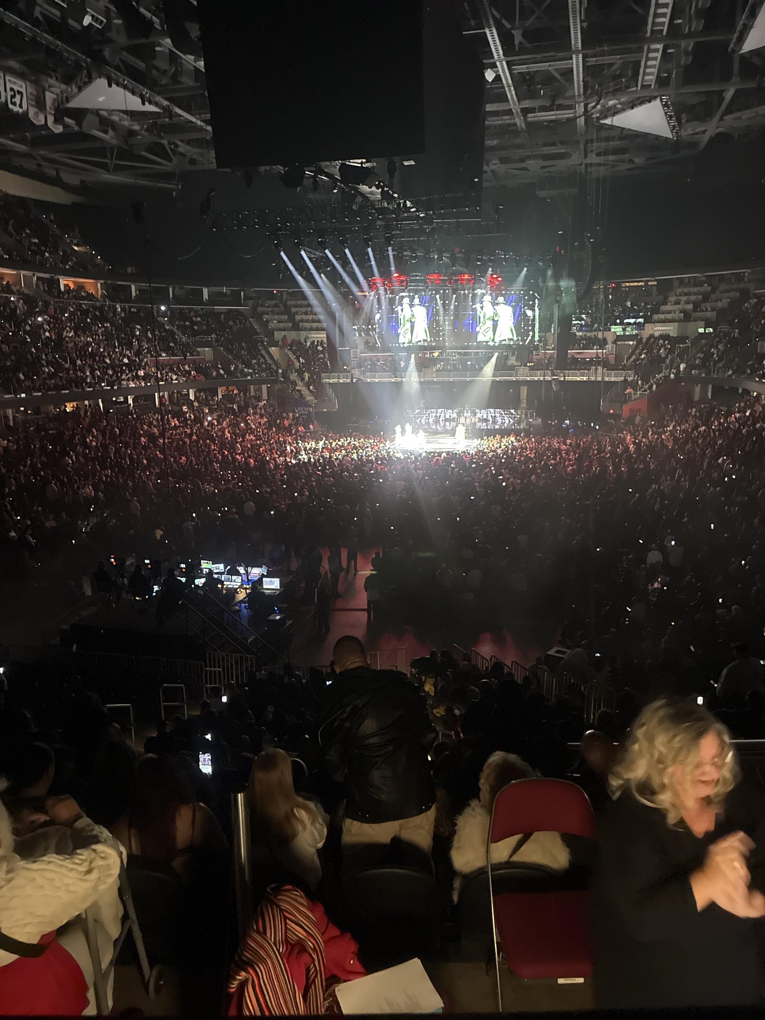 Real Fan View taken from Mezzanine 126 at Rocket Arena by Shanika C
