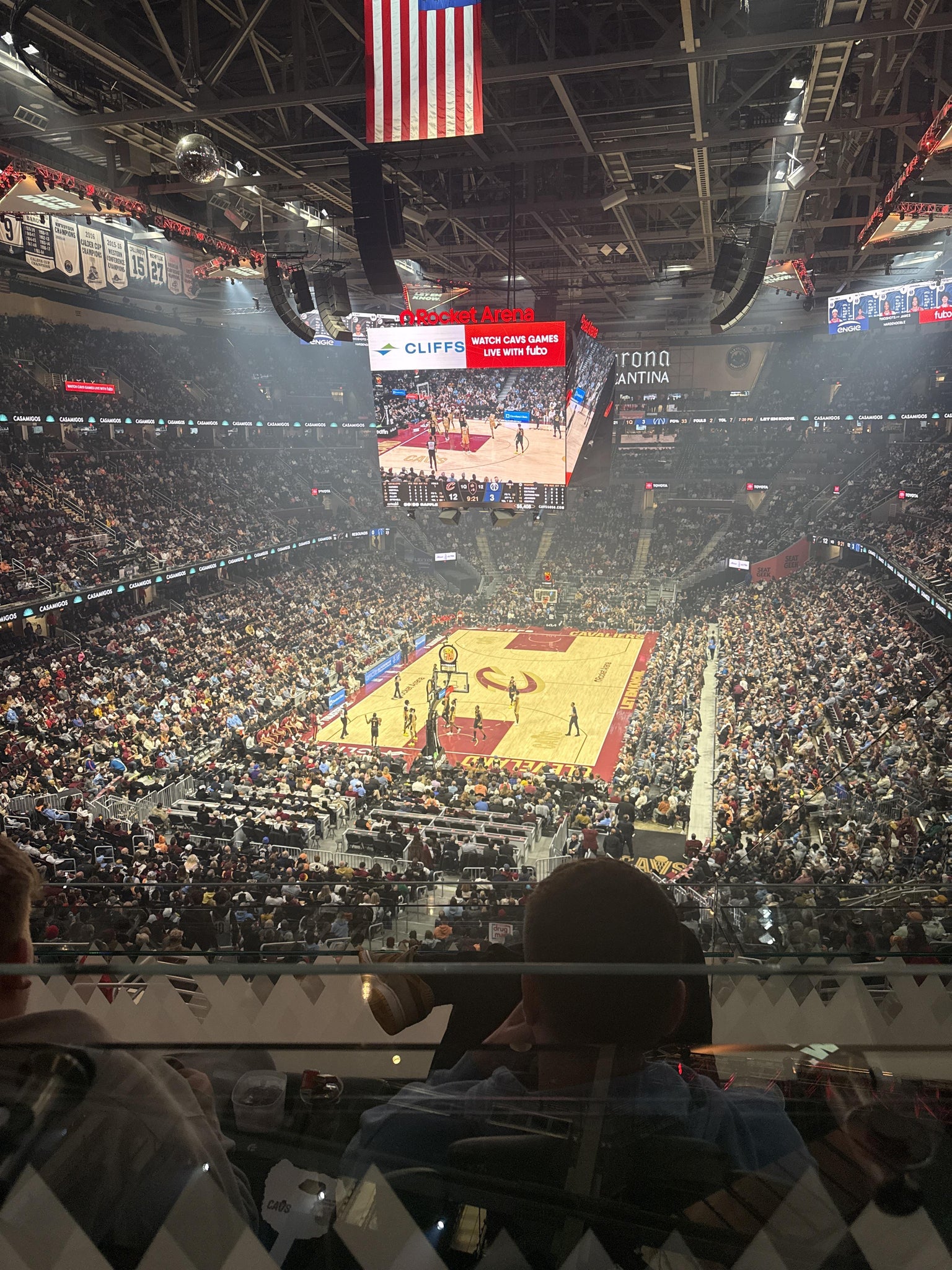 Real Fan View taken from Section TB 8 at Rocket Arena by Mark S