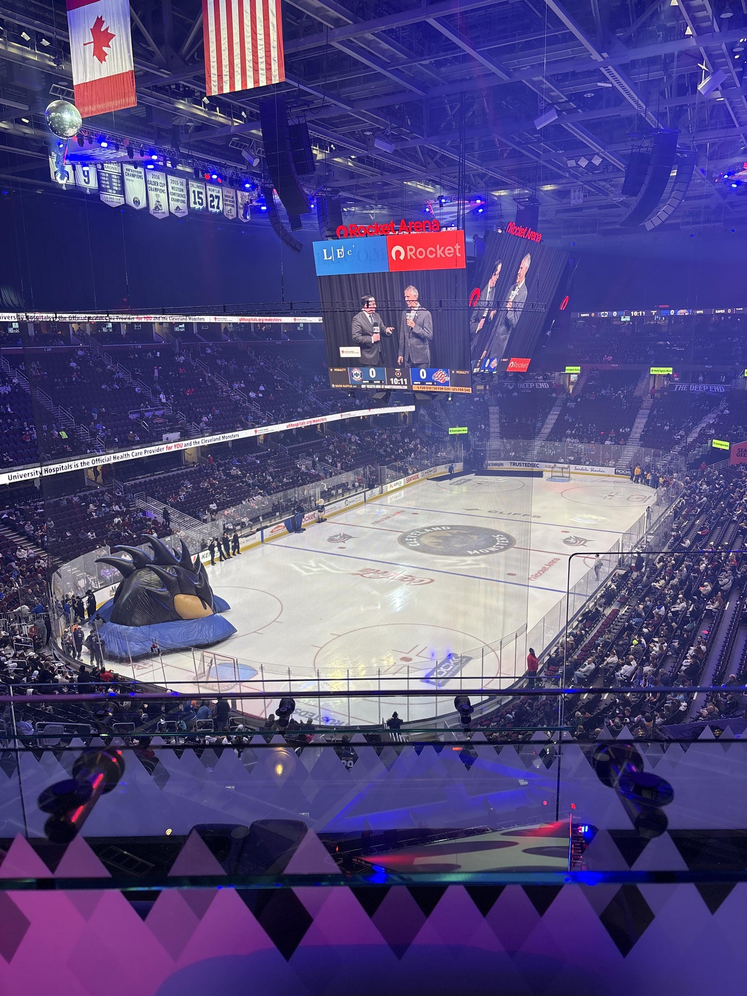 Real Fan View taken from Theater Box 5 at Rocket Arena by Karla L