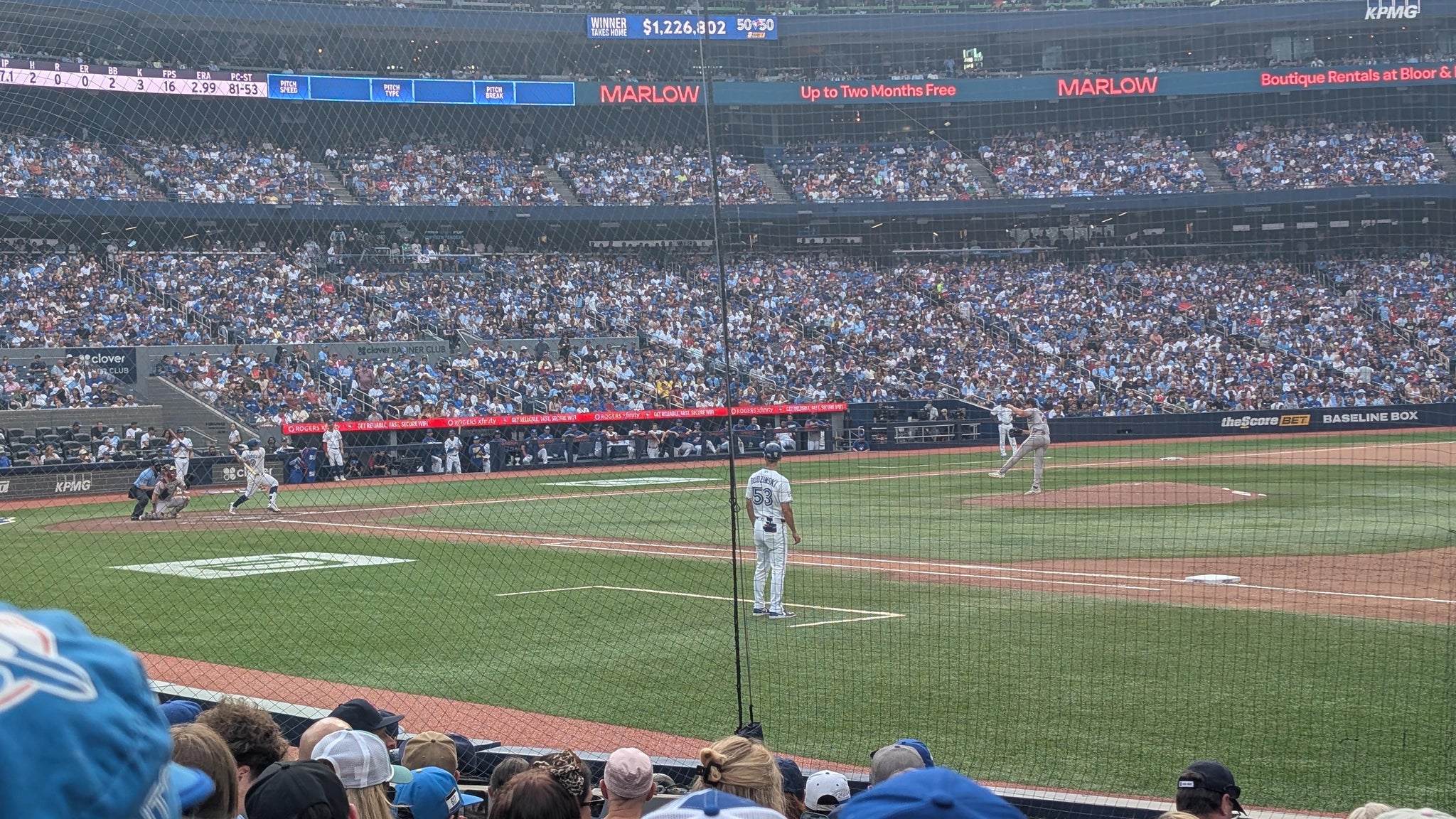 Real Fan View taken from Section 114 at Rogers Centre by Anonymous User