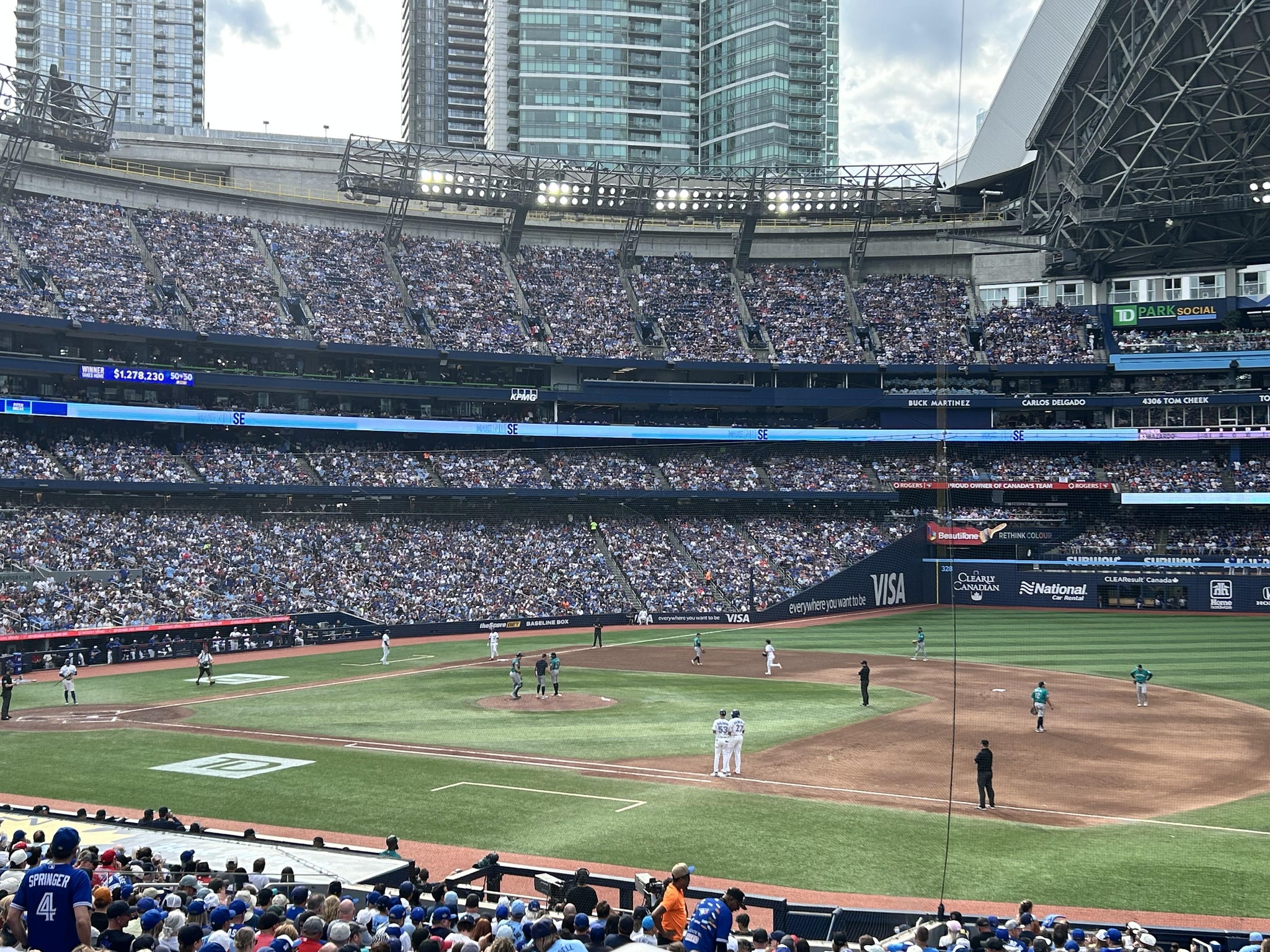 Real Fan View taken from Section 115 at Rogers Centre by Anna P