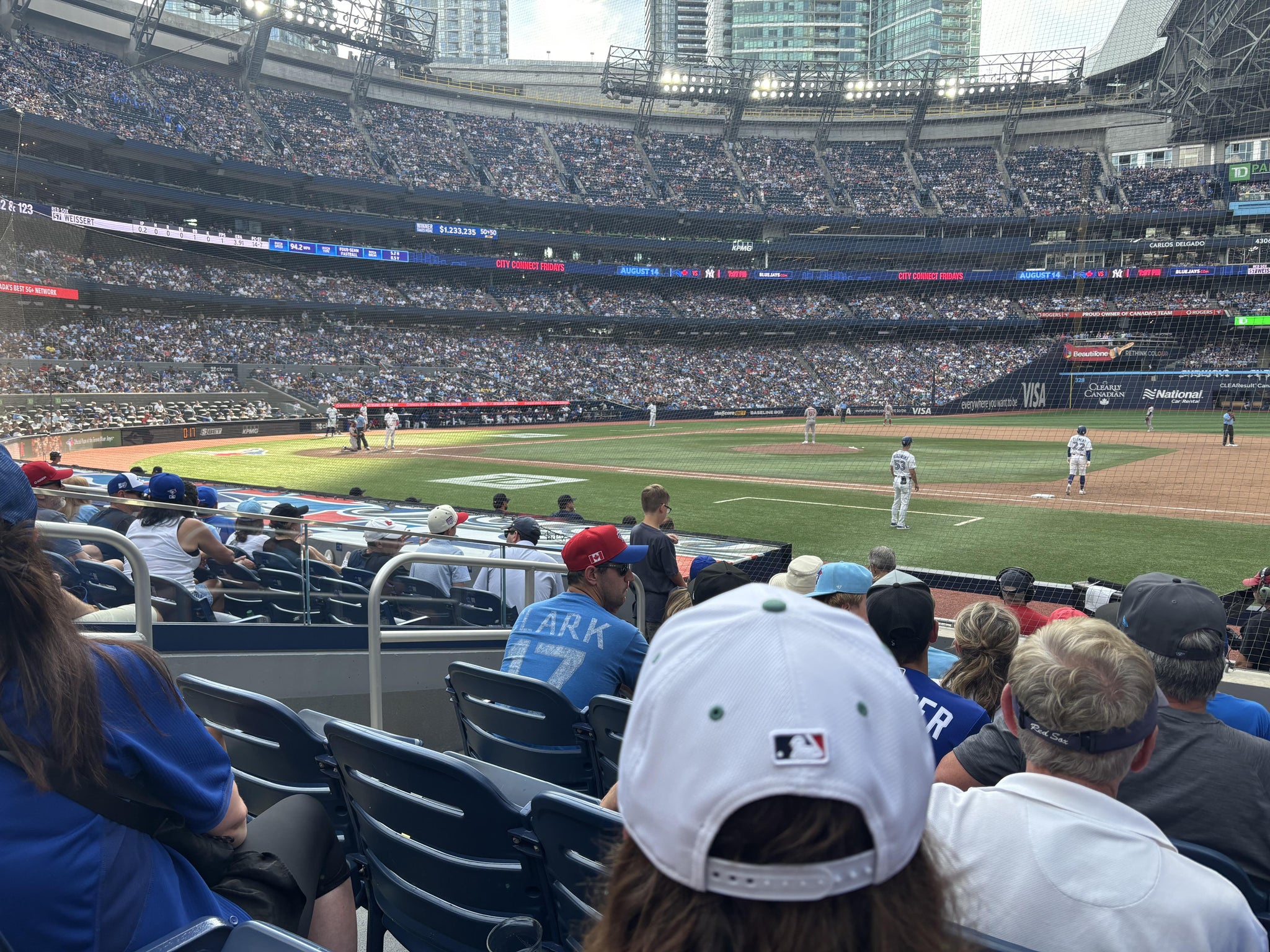 Real Fan View taken from Section 116 at Rogers Centre by Tyson H