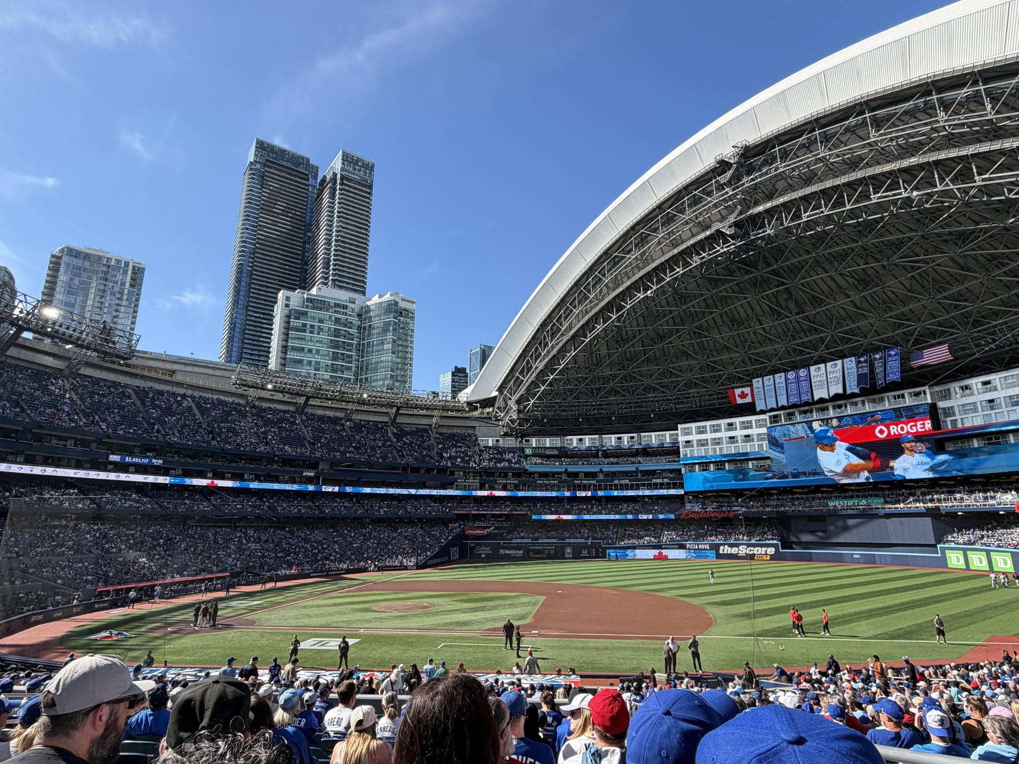 Real Fan View taken from Section 117 at Rogers Centre by Holly C