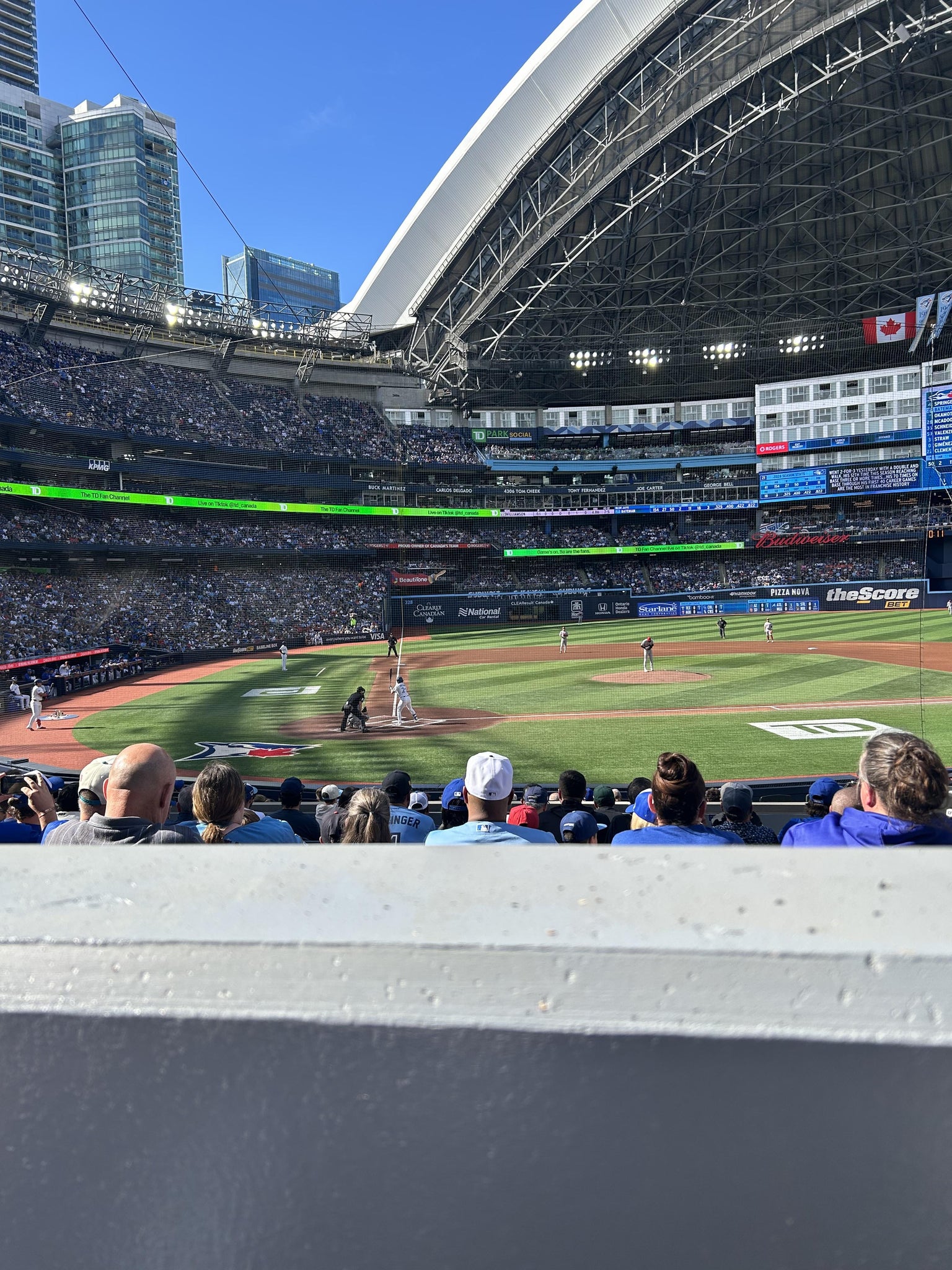 Real Fan View taken from Section 121 at Rogers Centre by Cheryl M