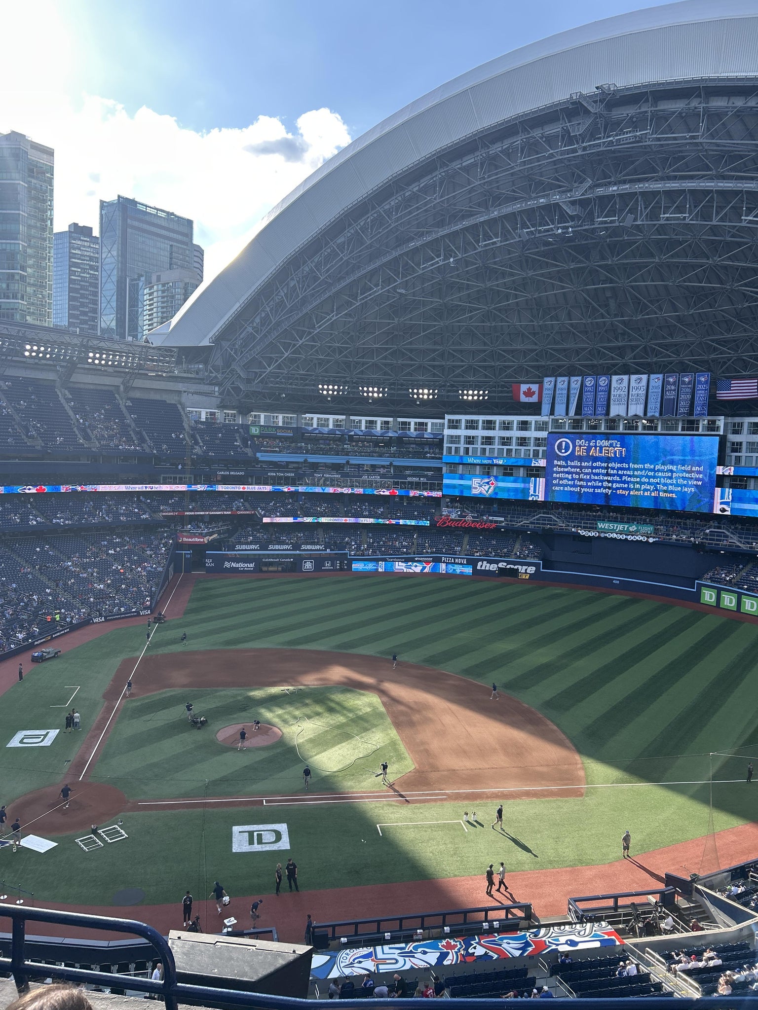 Real Fan View taken from Section 121 at Rogers Centre by Charlene G