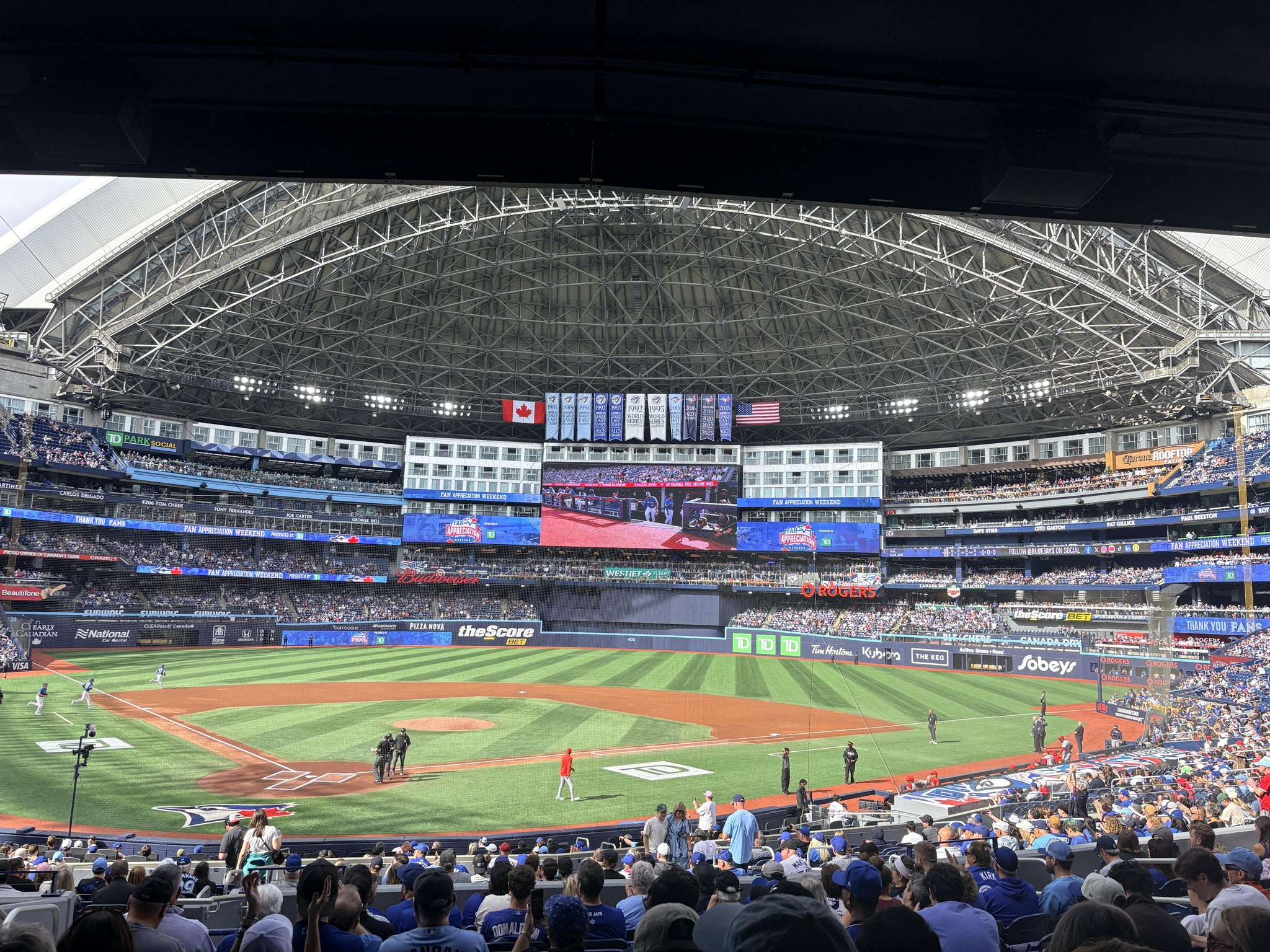 Real Fan View taken from Section 122 at Rogers Centre by Brandi rae A