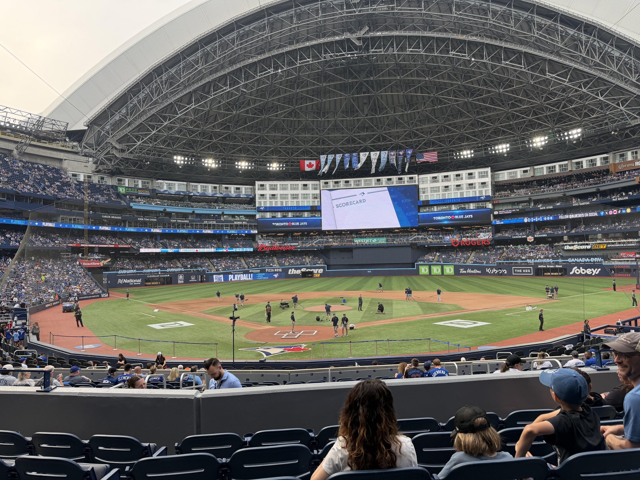 Real Fan View taken from Section 123 at Rogers Centre by Jessica Y
