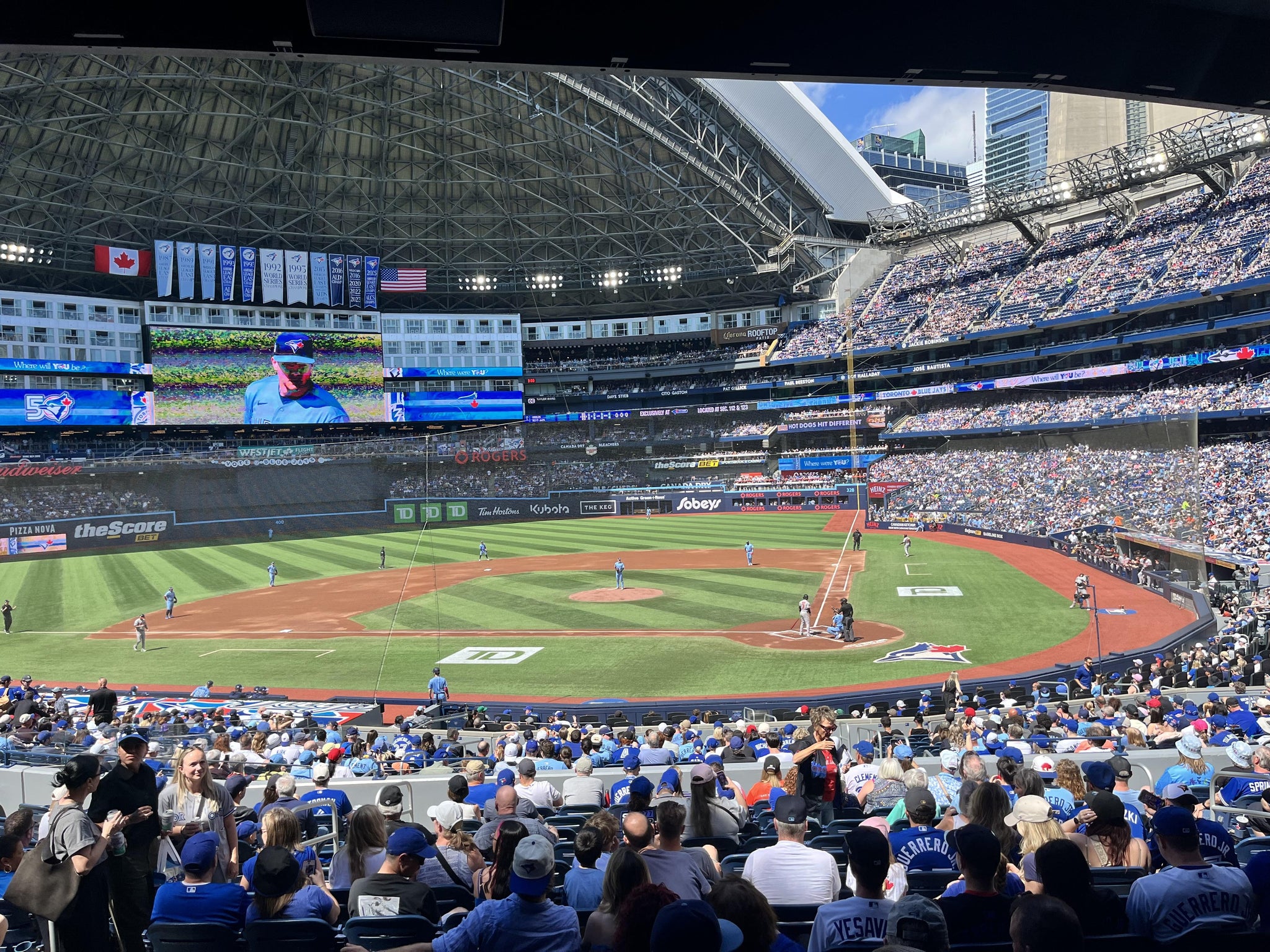 Real Fan View taken from Section 127 at Rogers Centre by Wayne B