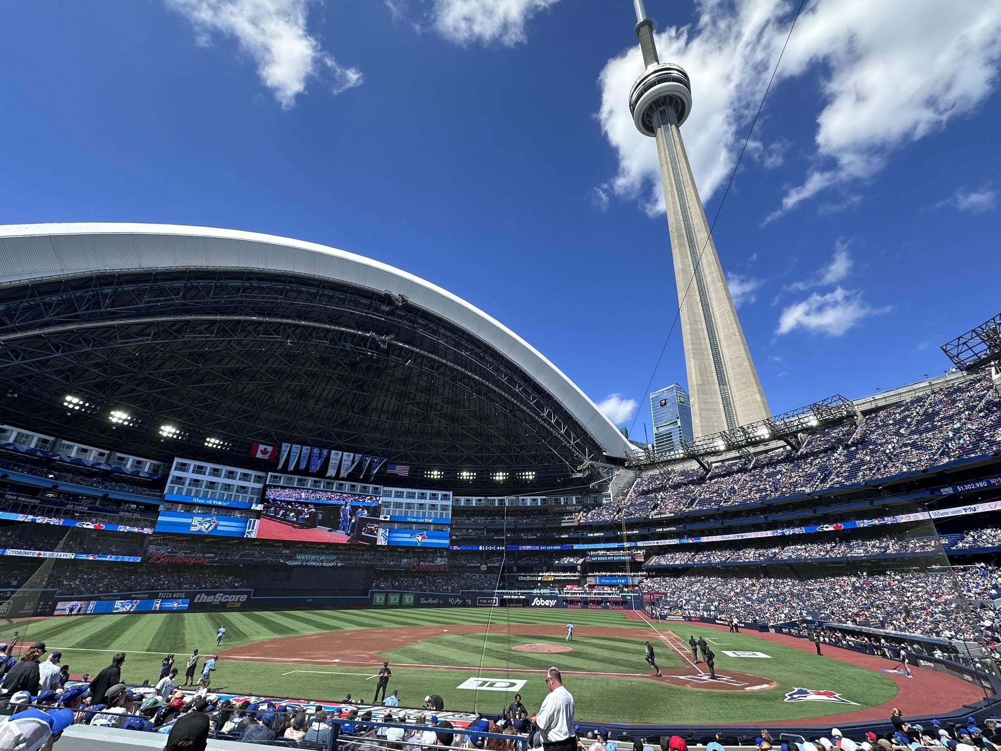 Real Fan View taken from Section 128 at Rogers Centre by Lana D