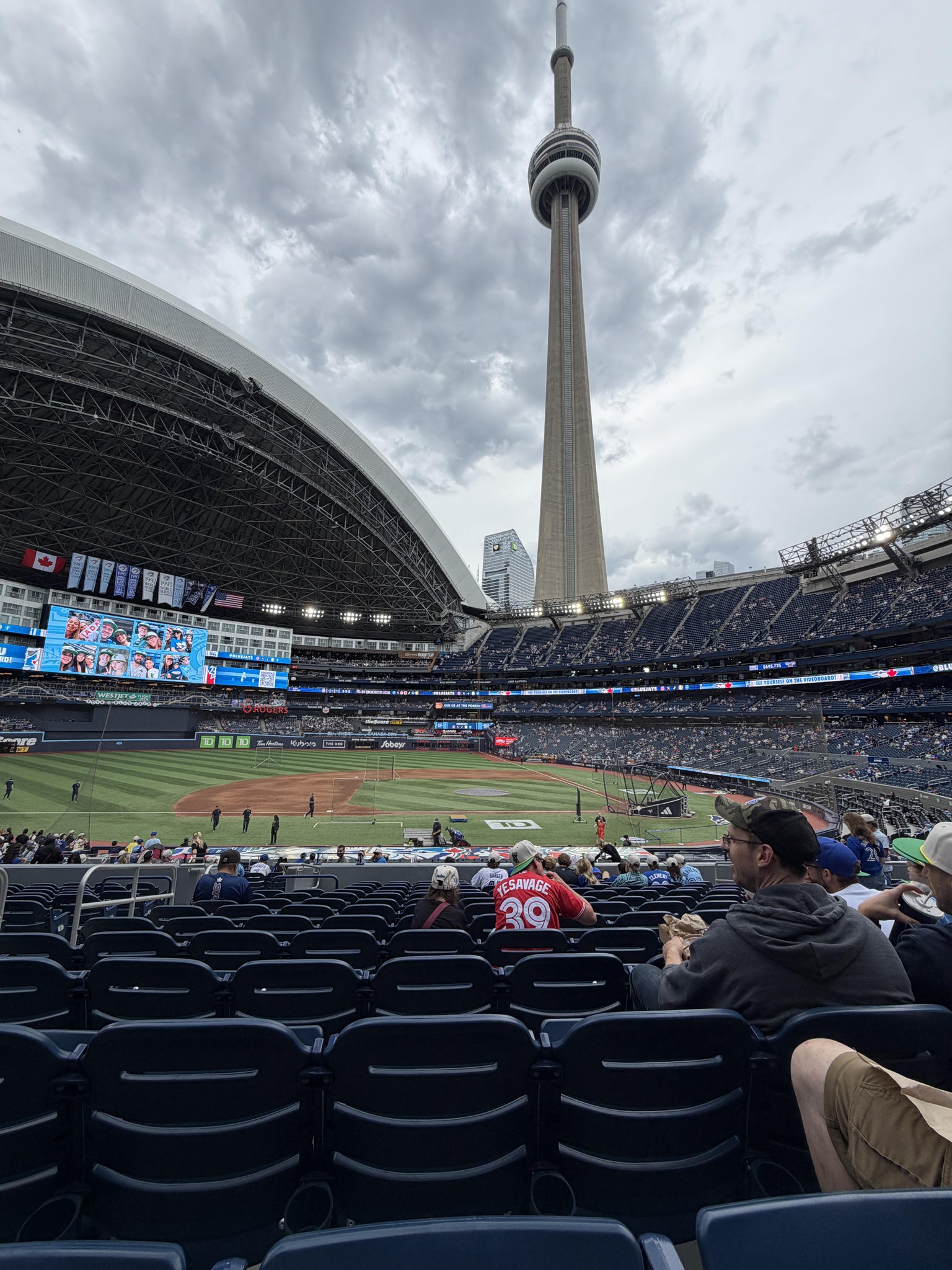 Real Fan View taken from Section 130 at Rogers Centre by Rowan B