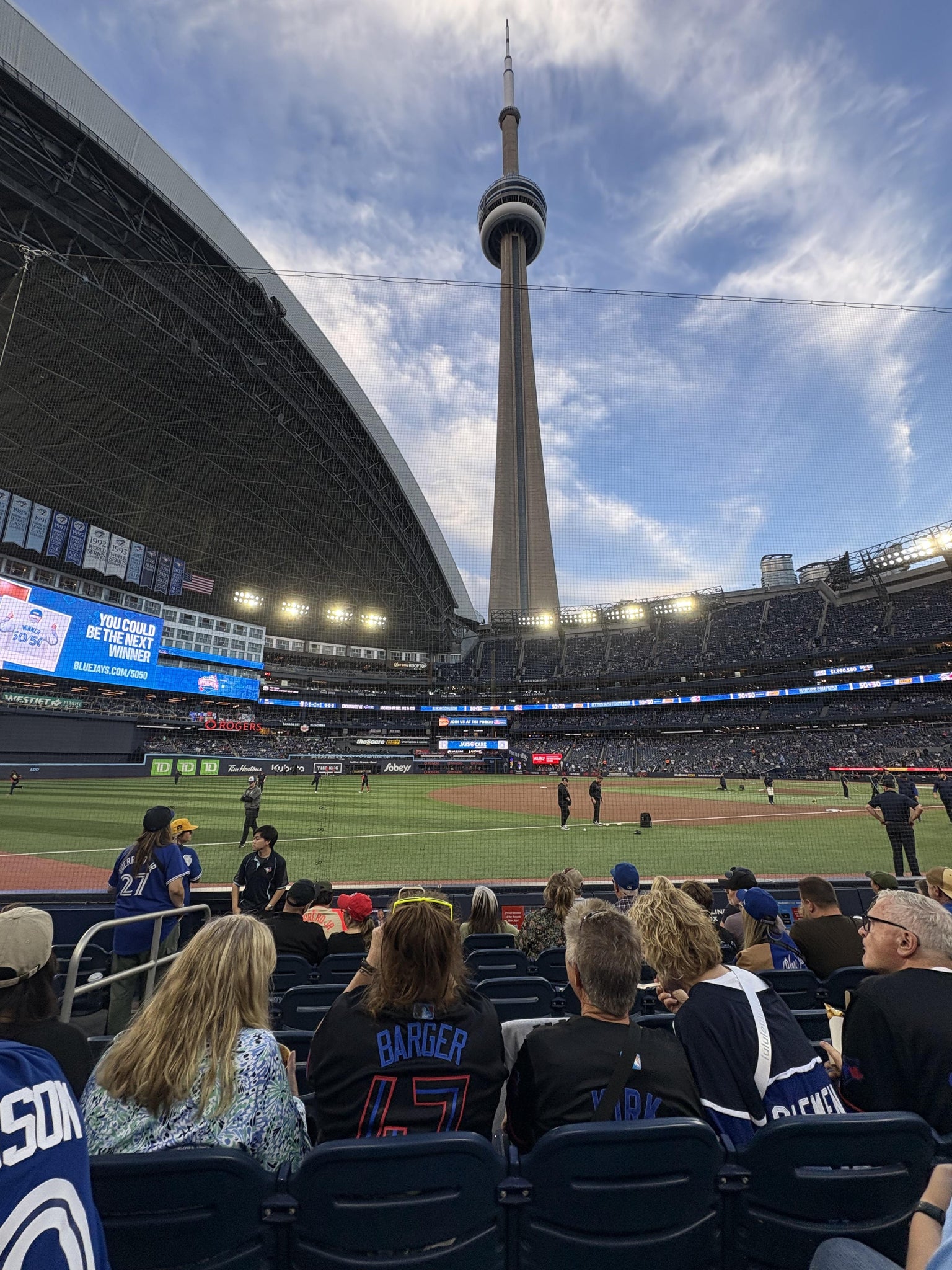 Real Fan View taken from Section 134 at Rogers Centre by Katherine B